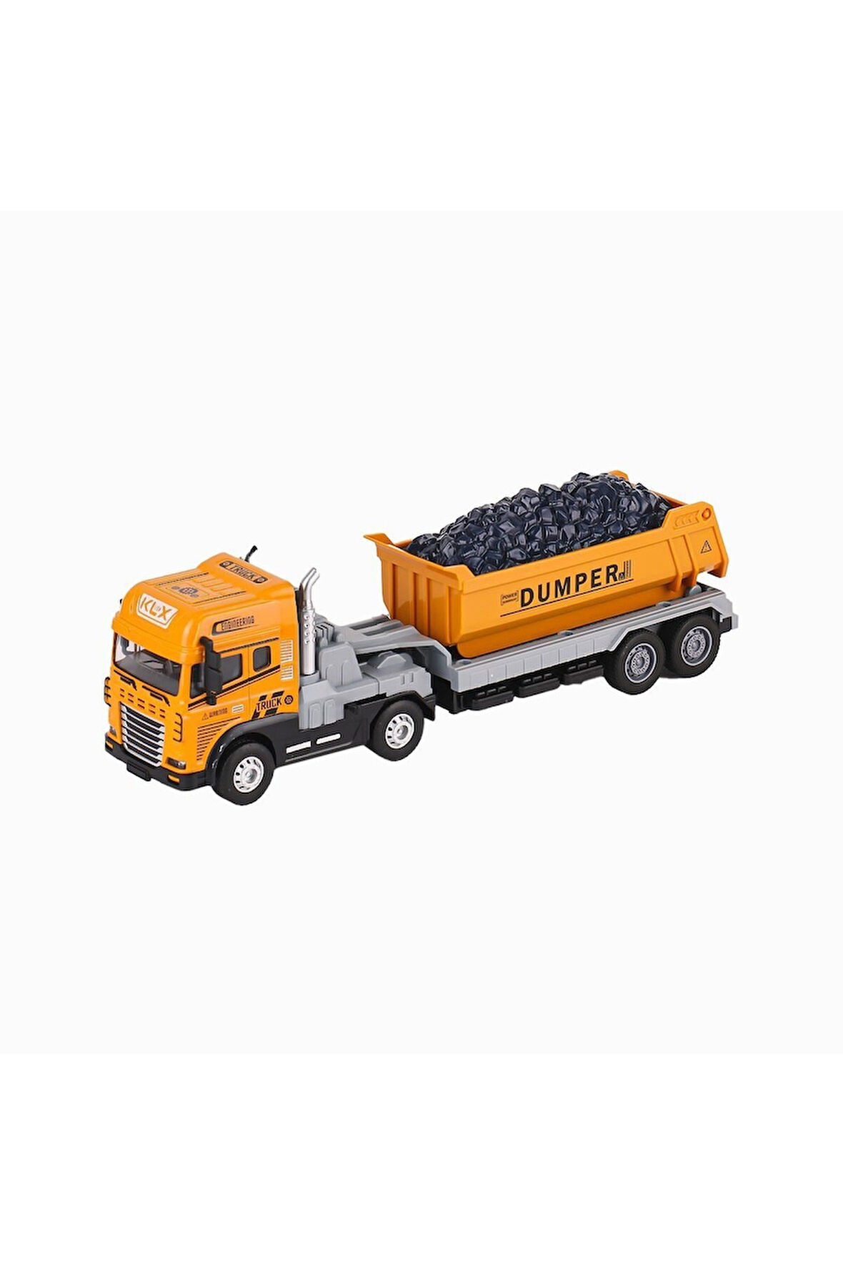 Erkek Çocuk Oyuncak KLX800-246 Işıklı Müzikli Dorseli Tır 1:24 Kız Çocuk Eğitici Oyuncaklar