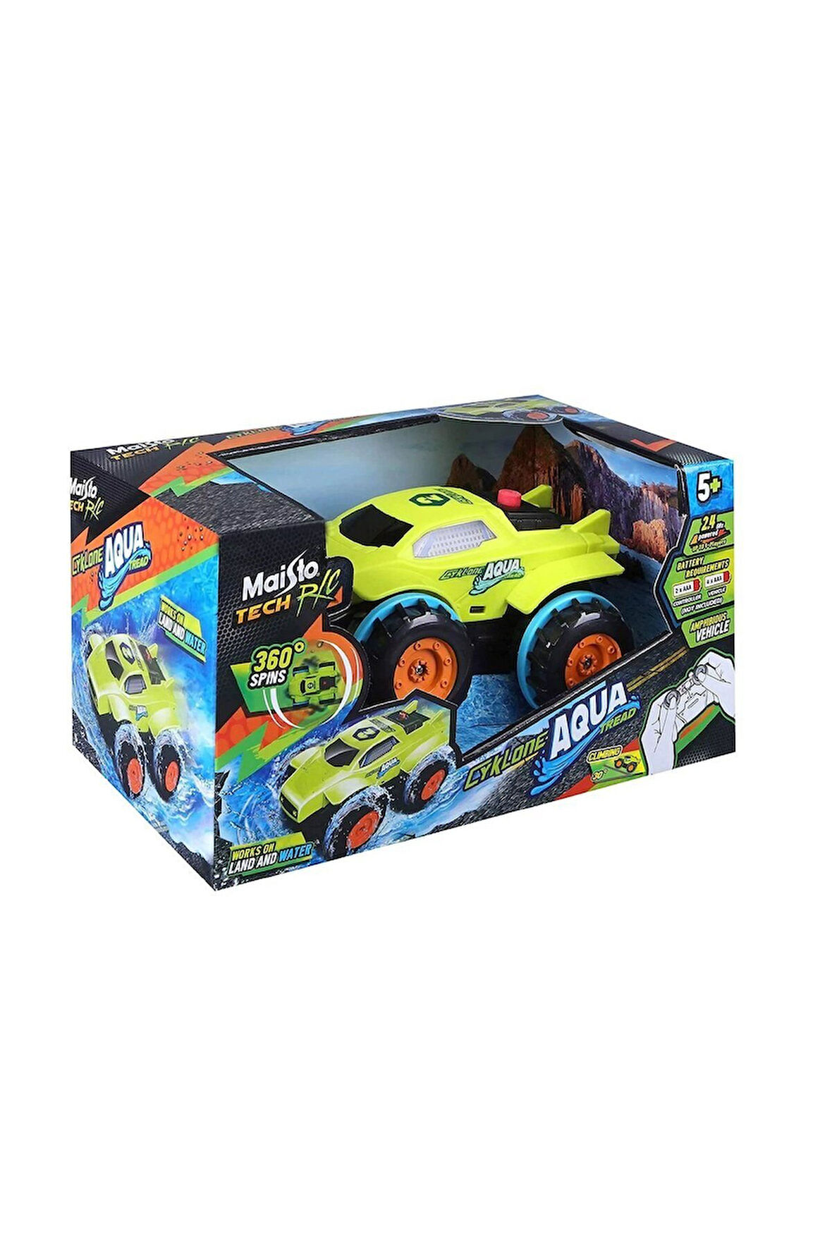 Erkek Çocuk Oyuncak MAY/82142 Maisto, Kumandalı Cyklone Aqua Tread R/C Kız Çocuk Eğitici Oyuncaklar