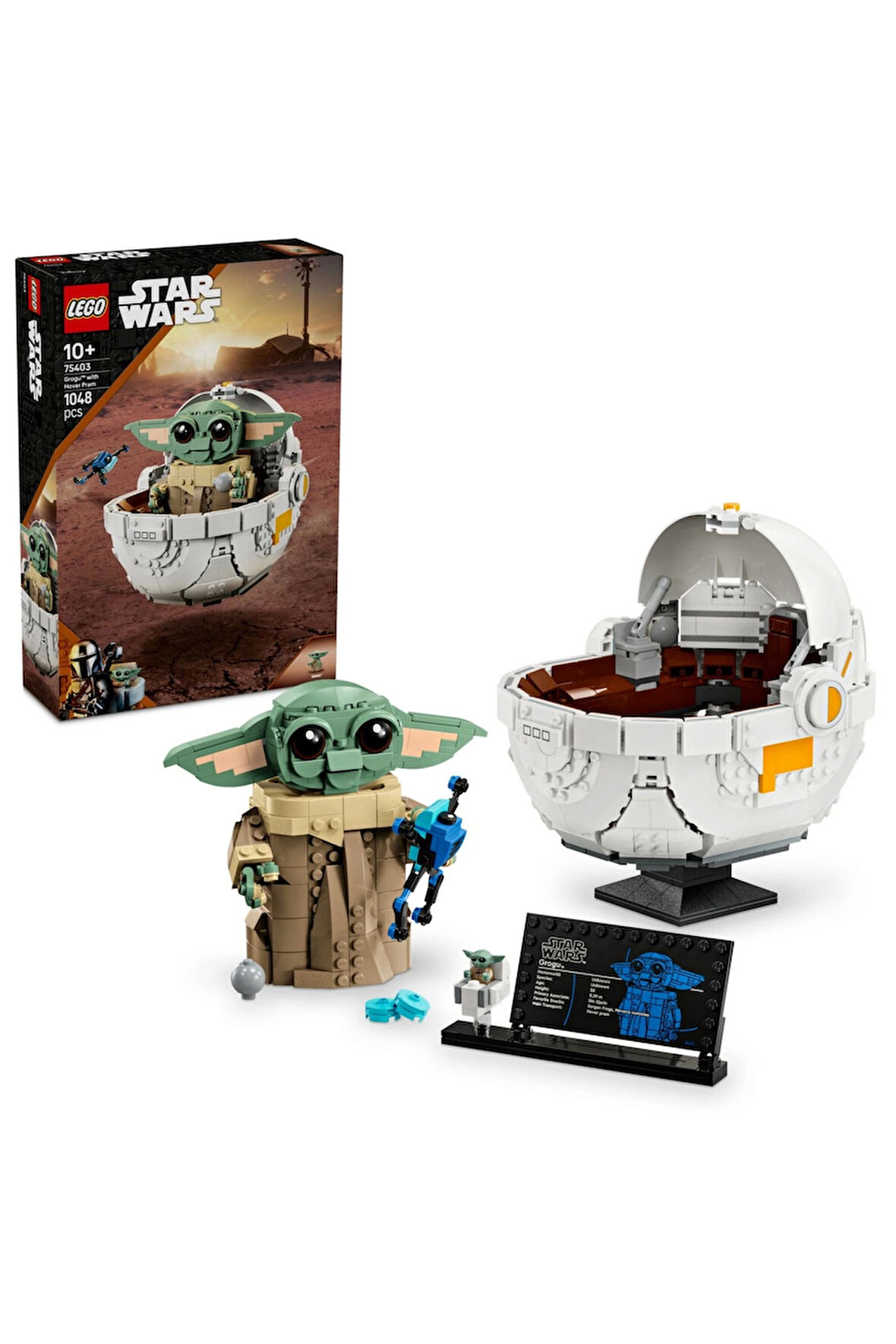 Erkek Çocuk Oyuncak : The Mandalorian Uçan Bebek Arabalı Grogu 75403 Kız Çocuk Eğitici Oyunc