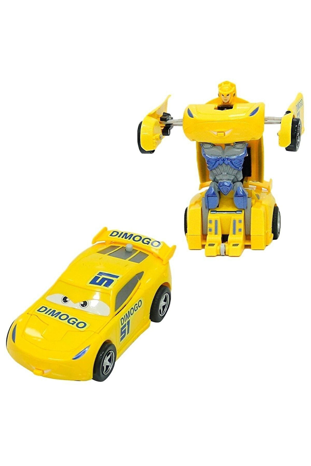 Çocuk Gelişim Oyuncaklar Tek Tuşla Robota Dönüşen Cars Şimşek Mcqueen Çek Bırak Araba Kız Erkek Çocu