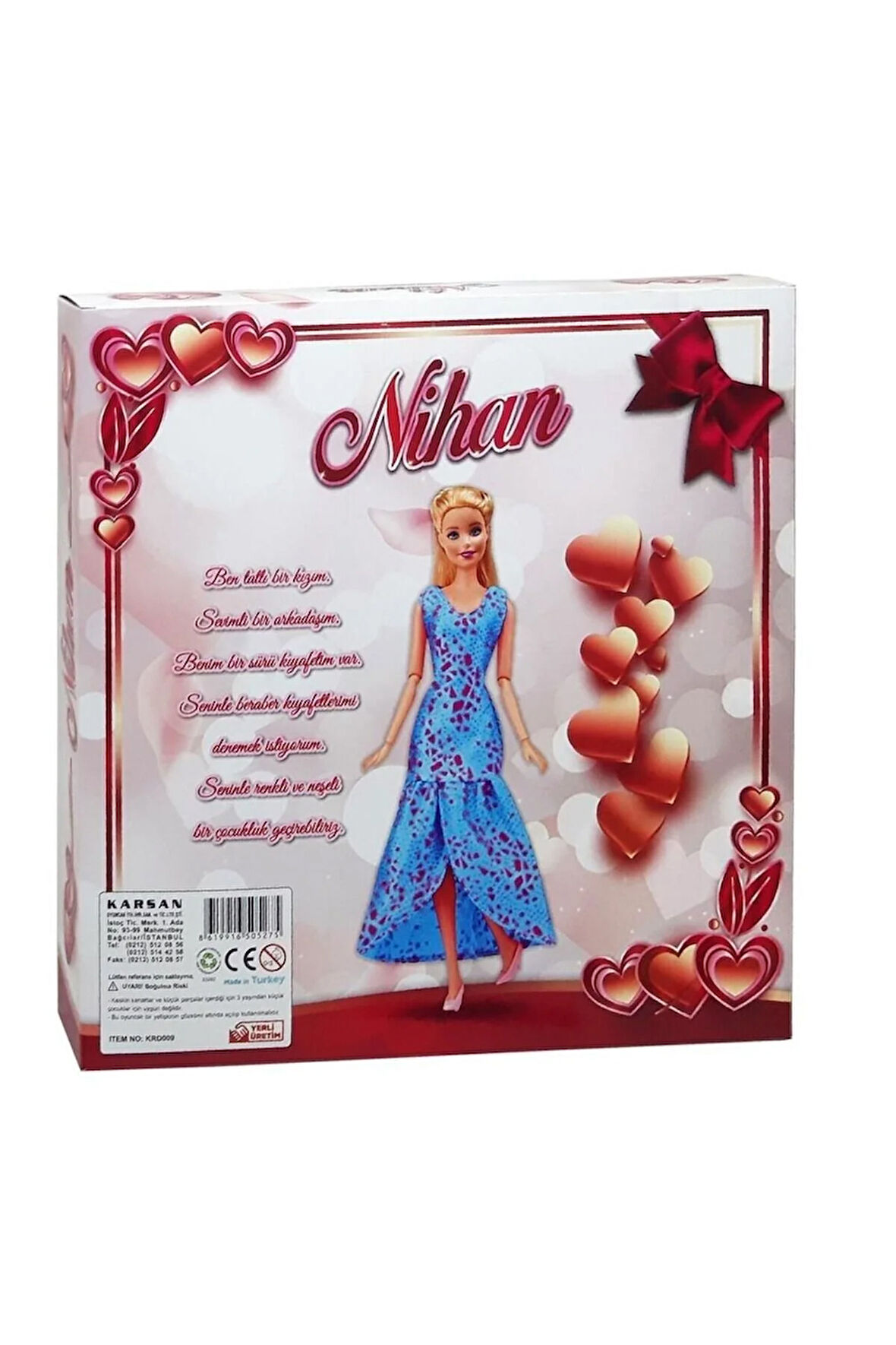 Öğretici Eğitici Oyuncaklar KUTUDA AKSESUARLI NİHAN BEBEK Kız Erkek Çocuk Oyuncak