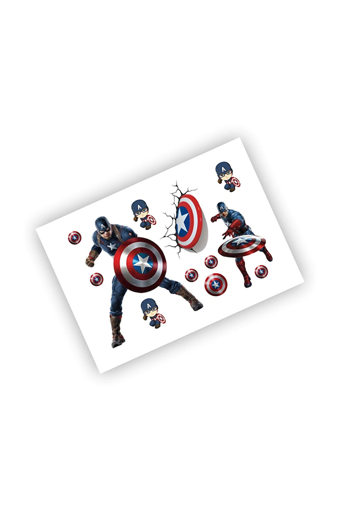 Captain America Sticker Kaptan Amerika