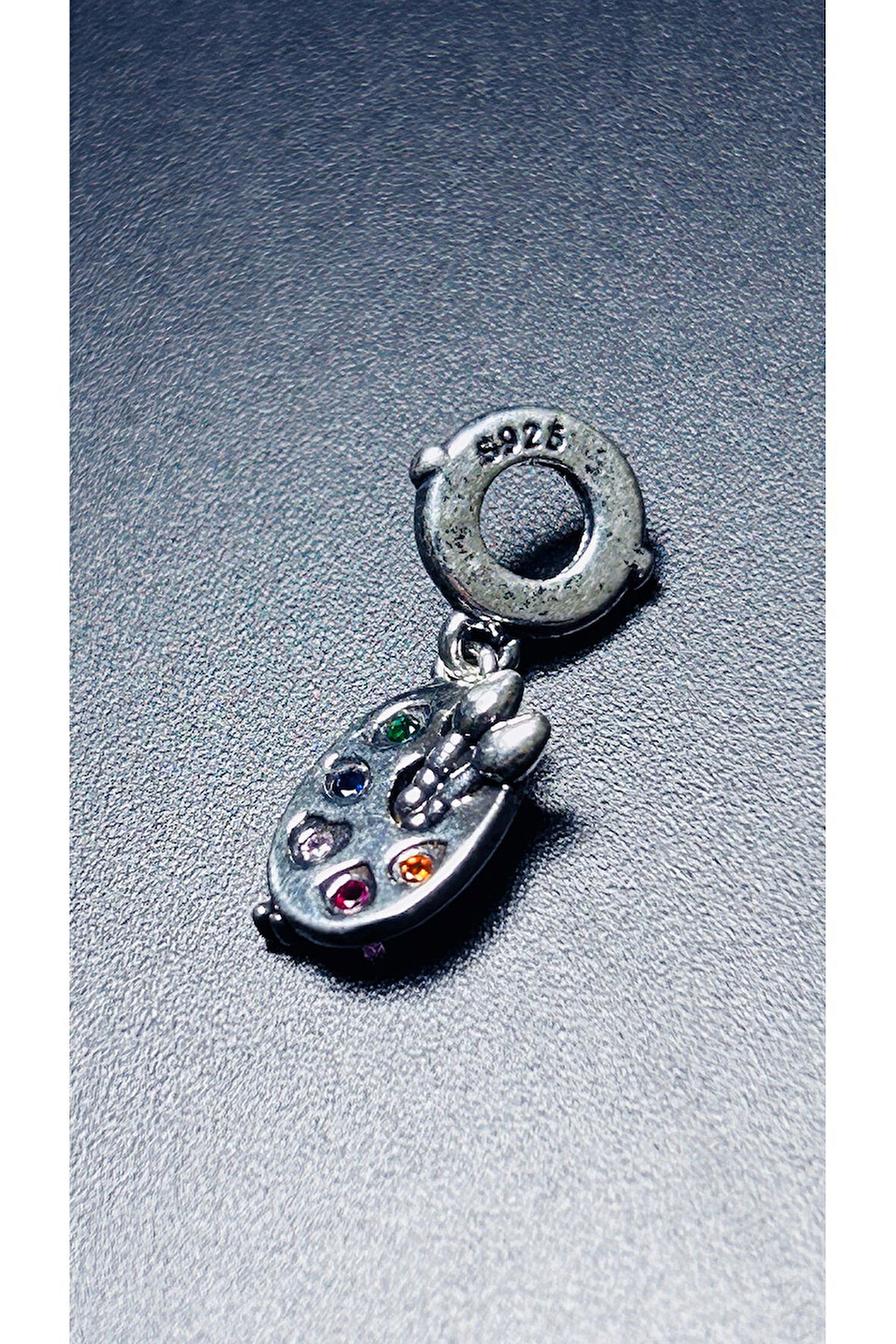 Ressam Paleti, Sallantılı, Pan Bileklik için Çelik Charm 32, Gümüş Renk (BİLEKLİK DAHİL DEĞİLDİR!!)