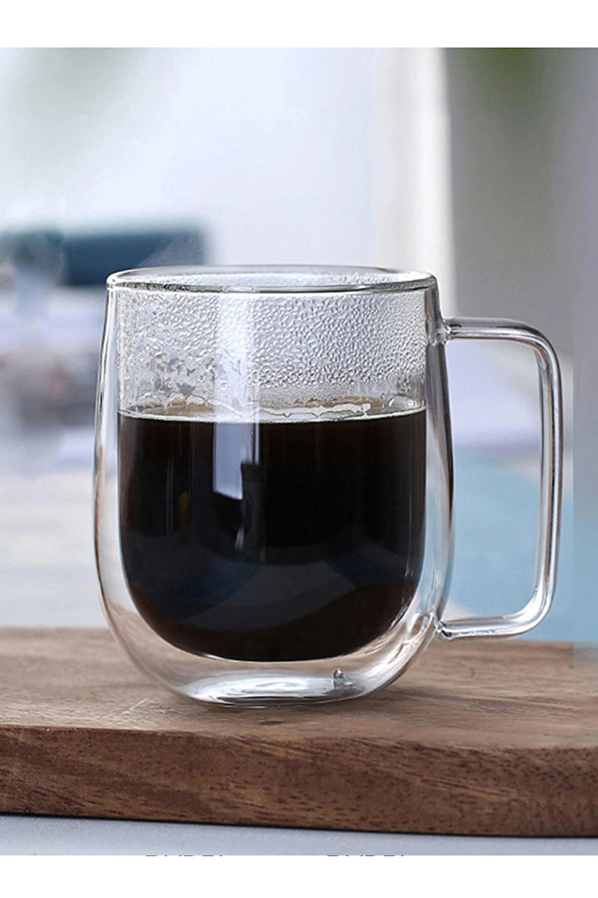 4 Adet Kahve Kupaları Latte - Amerikano Çift Cidarlı Bardak ve Kupa