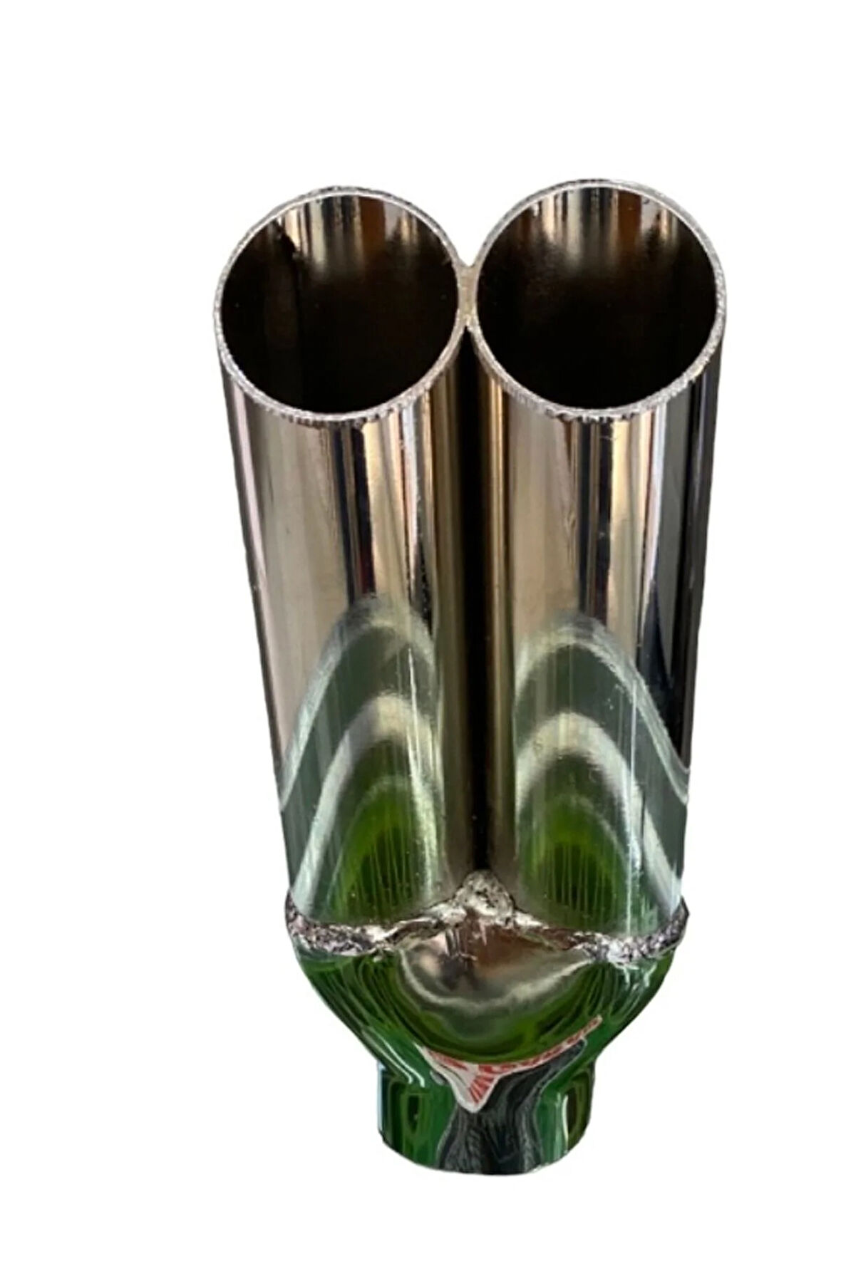 Çiftli Krom Paslanmaz Egzoz Ucu