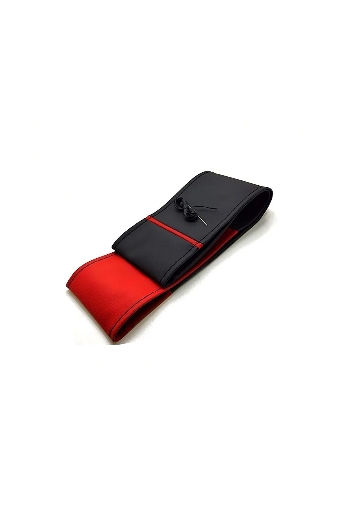 Honda Civic Uyumlu Deri Dikmeli Direksiyon Kılıfı Iki Renkli Yüzüklü Kırmızı A Plus