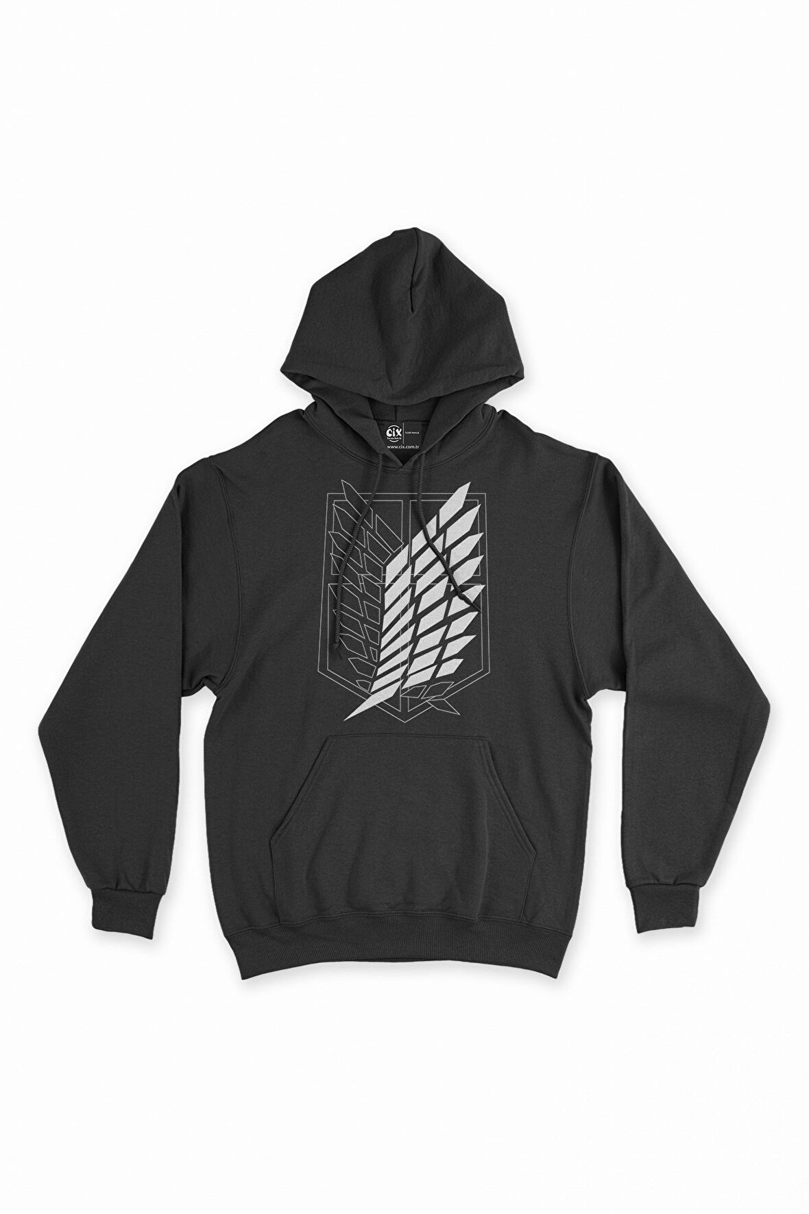 Attack On Titan Logolu Kapşonlu Sweatshirt Hoodie