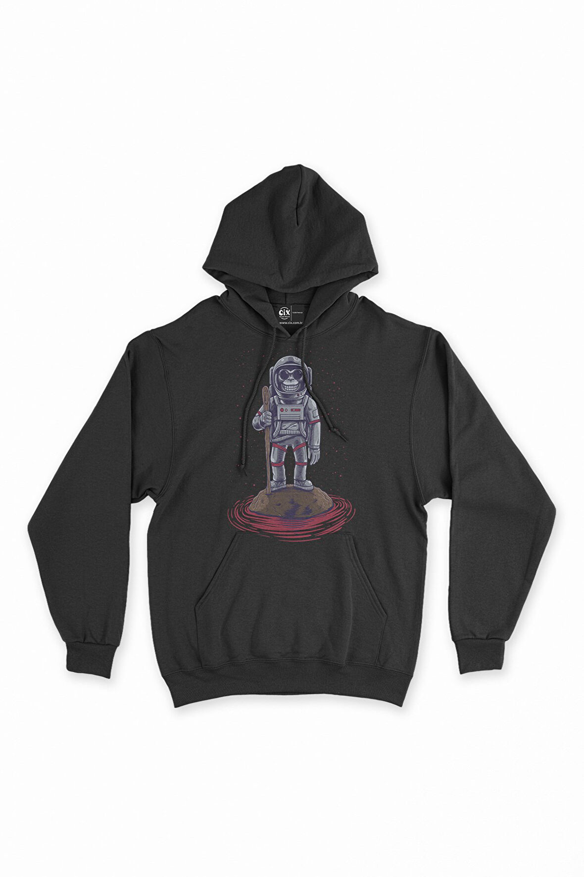 Dağcı Astronot Kapşonlu Sweatshirt Hoodie