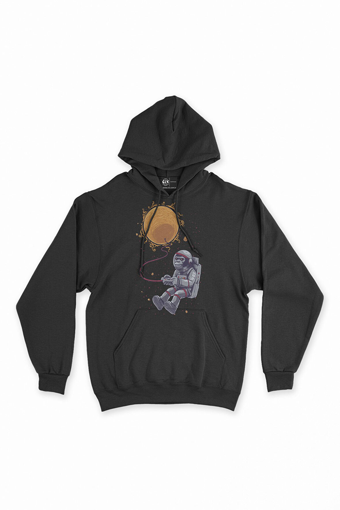 Maymun Astronot Kapşonlu Sweatshirt Hoodie