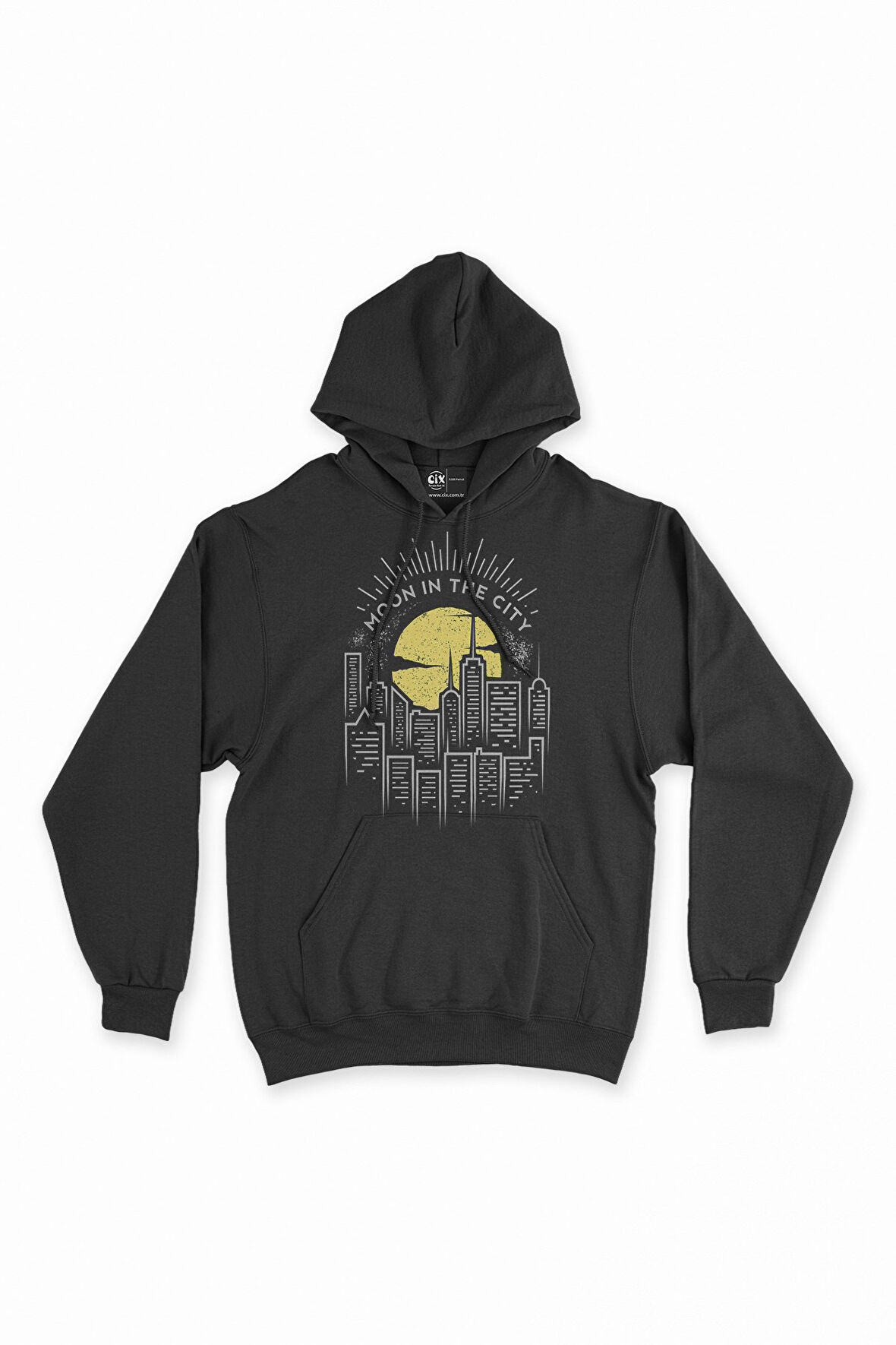 Moon In The City Kapşonlu Sweatshirt Hoodie