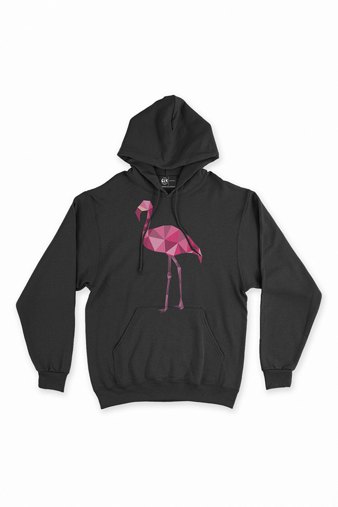 Polygon Flamingo Kapşonlu Sweatshirt Hoodie