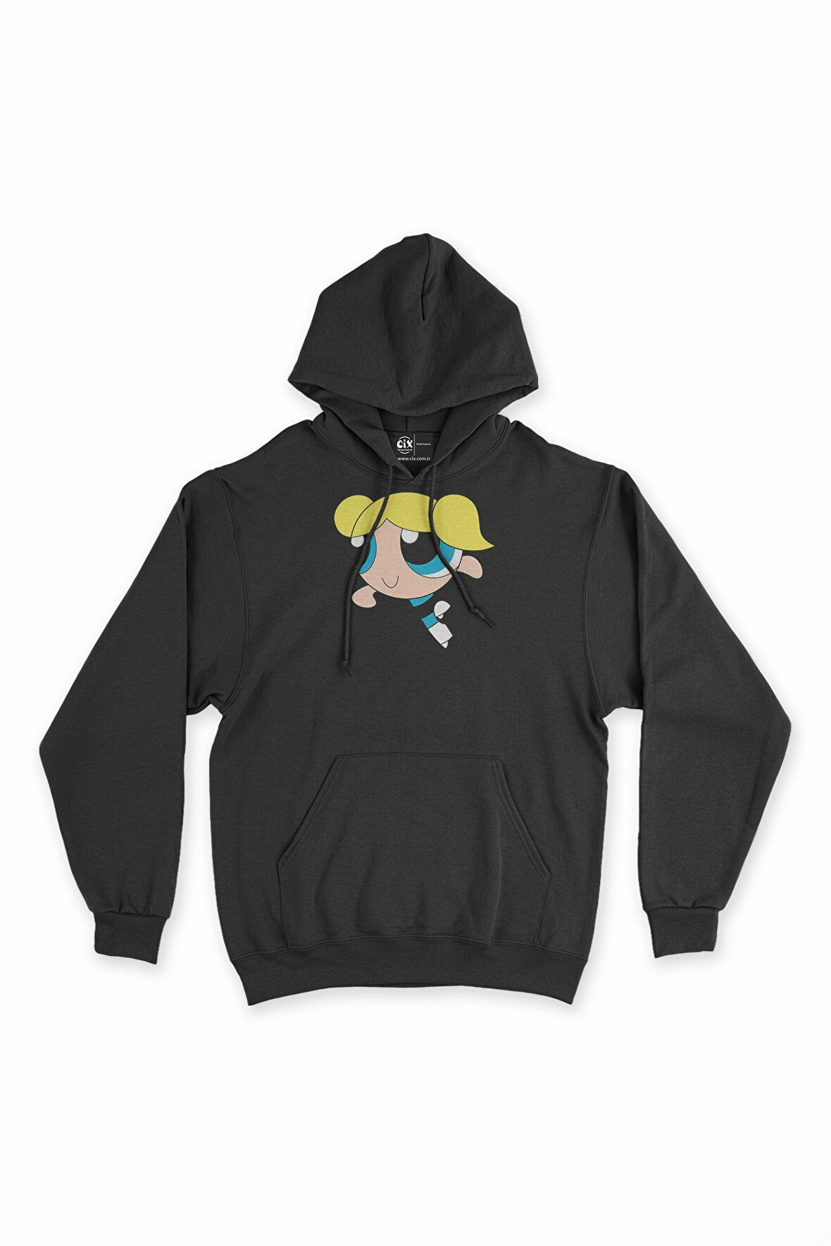 Powerpuff Girls Bubbles Kapşonlu Sweatshirt Hoodie