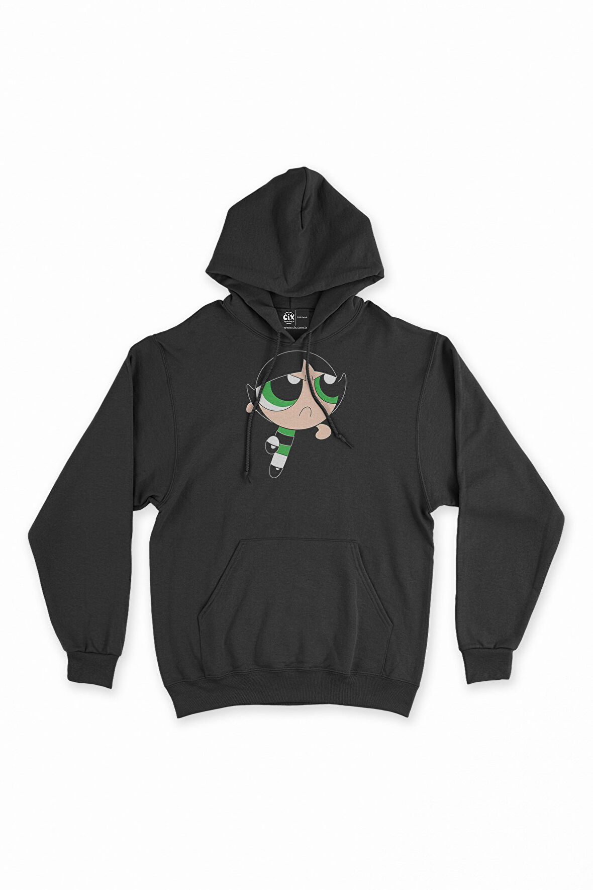 Powerpuff Girls Butter Cup Kapşonlu Sweatshirt Hoodie