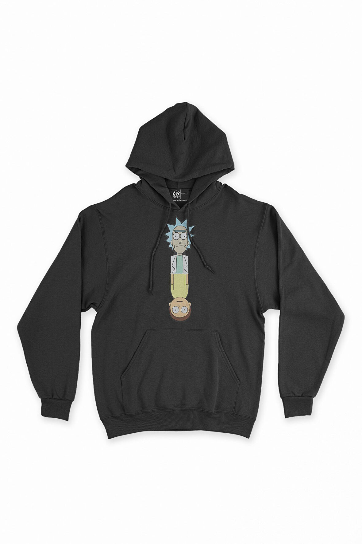 Rick And Morty Ters Kapşonlu Sweatshirt Hoodie