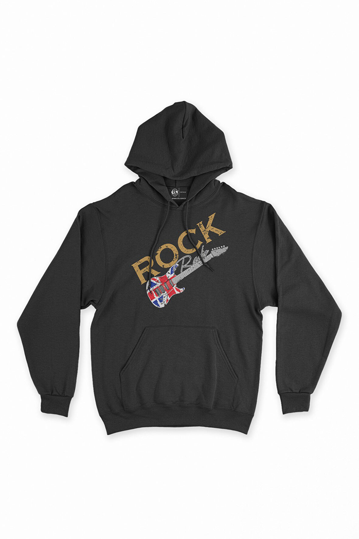 Rock Radio Gitar Kapşonlu Sweatshirt Hoodie