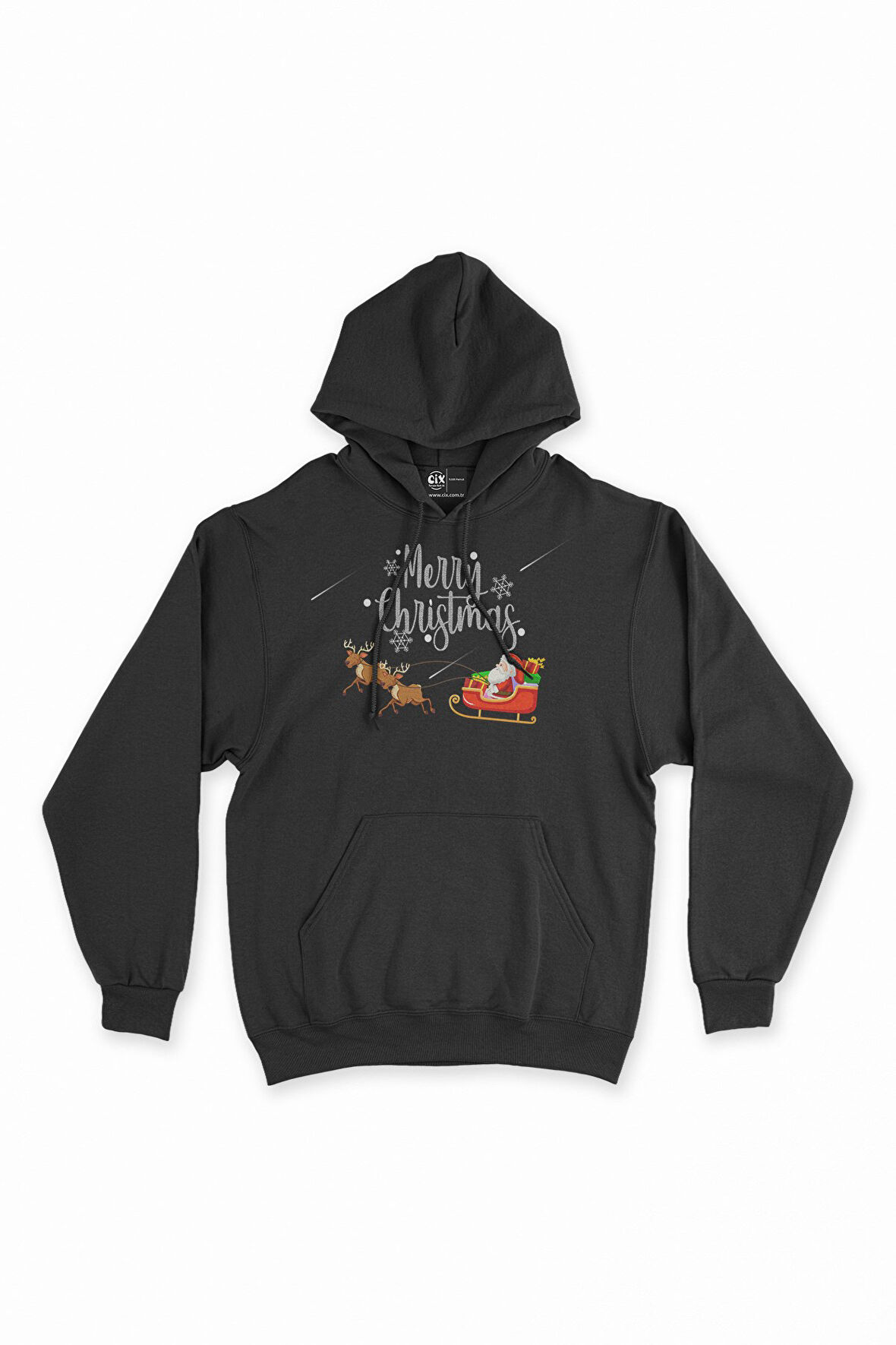 Merry Christmas Santa Kapşonlu Sweatshirt Hoodie