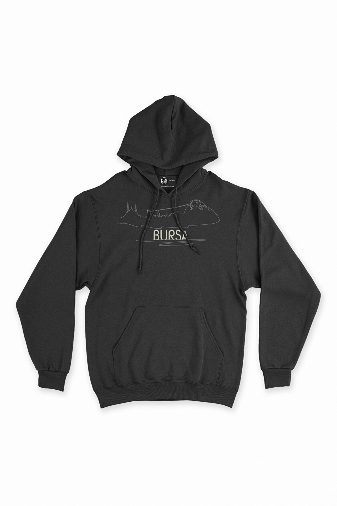 Bursa Çizimli Kapşonlu Sweatshirt Hoodie