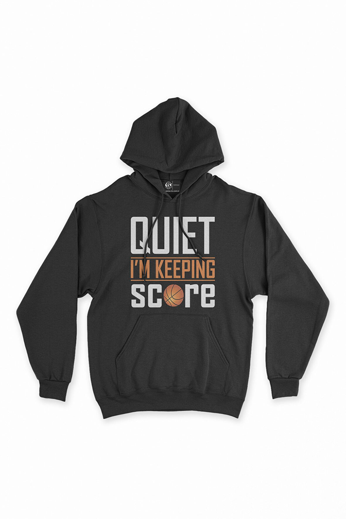 I Am Keeping Score Siyah Kapşonlu Sweatshirt Hoodie