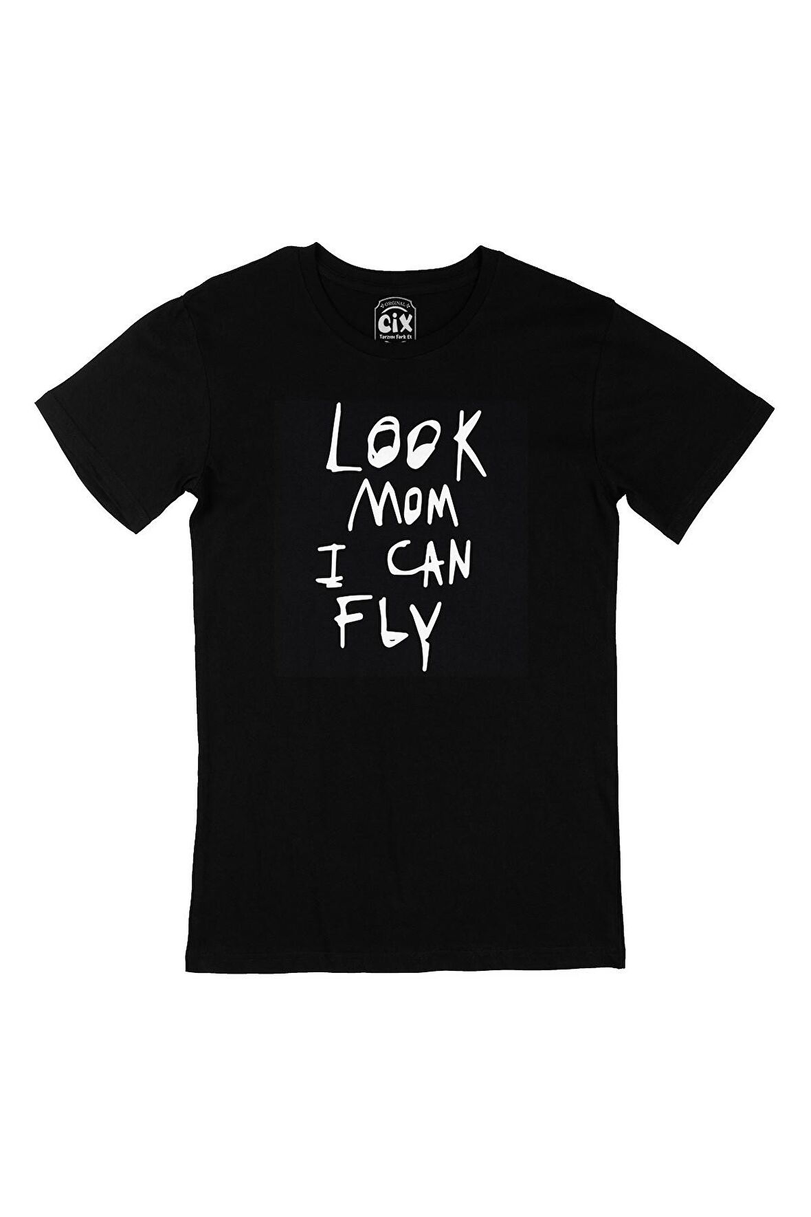 Look Mum I Can Fly Travis Scott Siyah Tişört