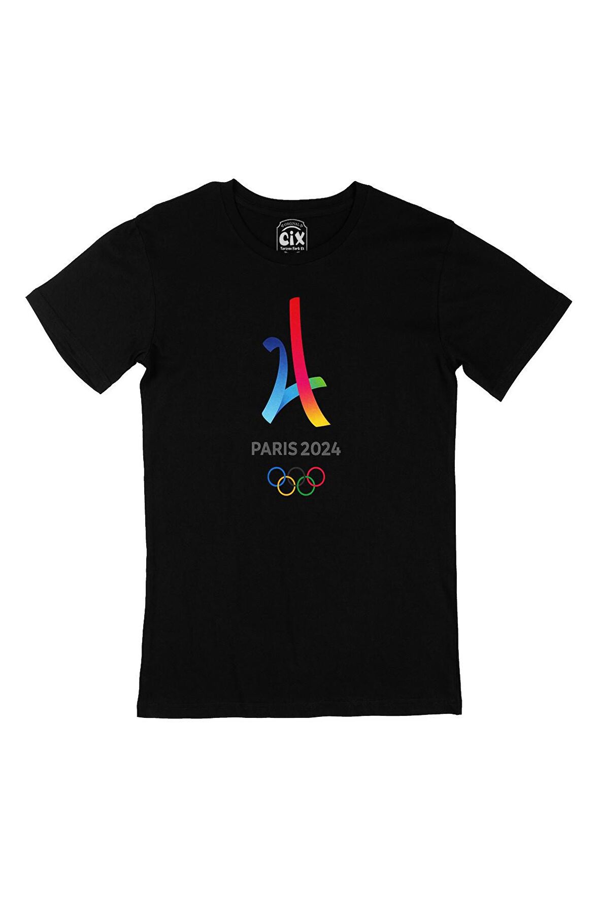 Paris 2024 Olimpiyatları Siyah Tişört