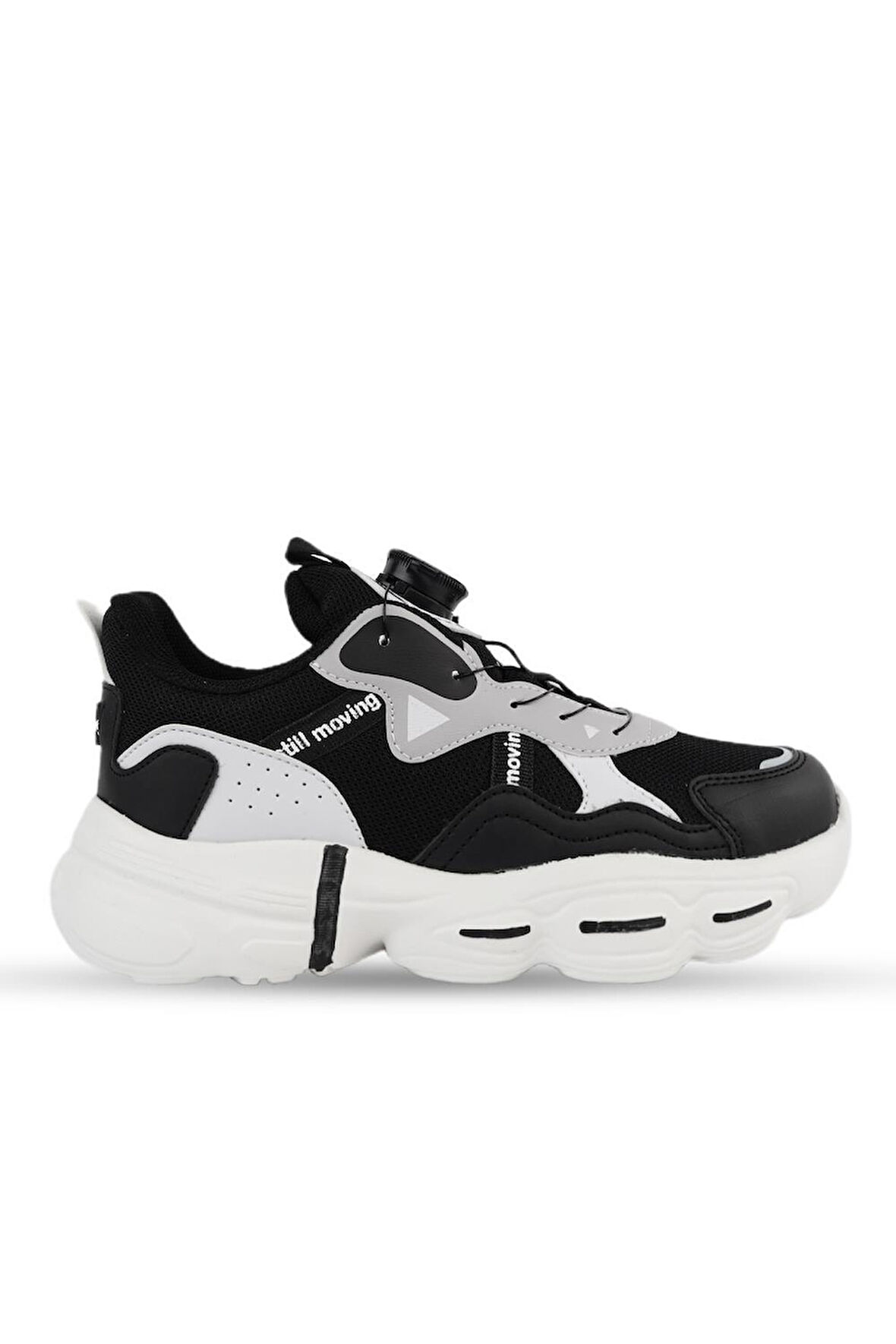 Garantili Unisex Ortopedik Sneaker Mekanizmalı Çocuk Spor Ayakkabı 31-32-33-34-35-36 Numara Siyah