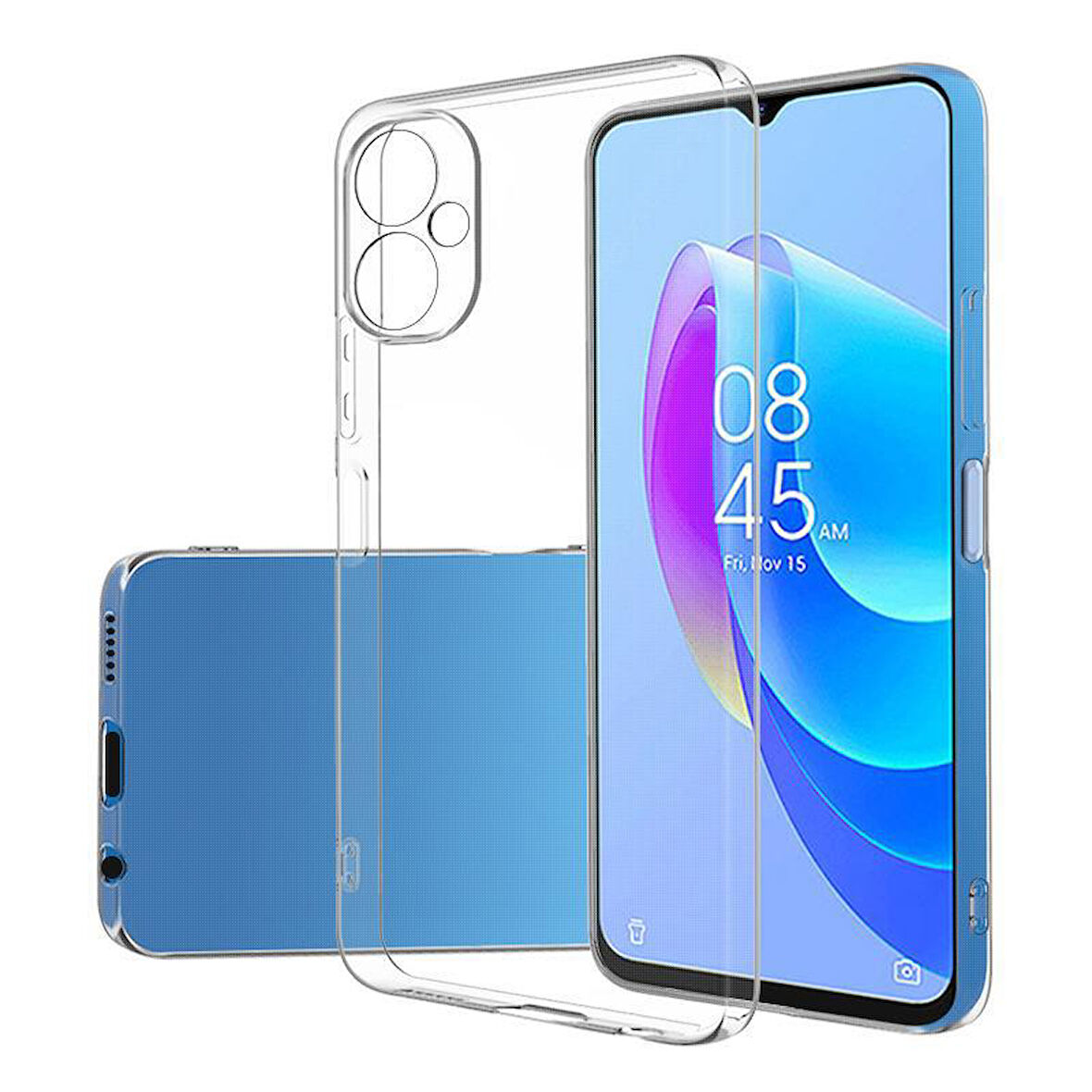 Tecno Camon 19 Neo Kılıf Şeffaf İnce Esnek Silikon Kılıf Zipax-Süper