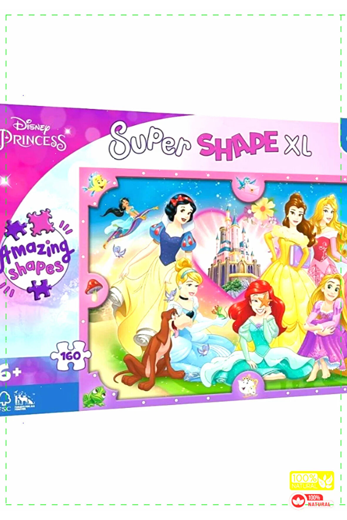 1 Adet Princess 160 Parça XL Çocuk Puzzle - Kız Erkek Oyuncakları Cocuk Egitici Montessori Oyuncakl