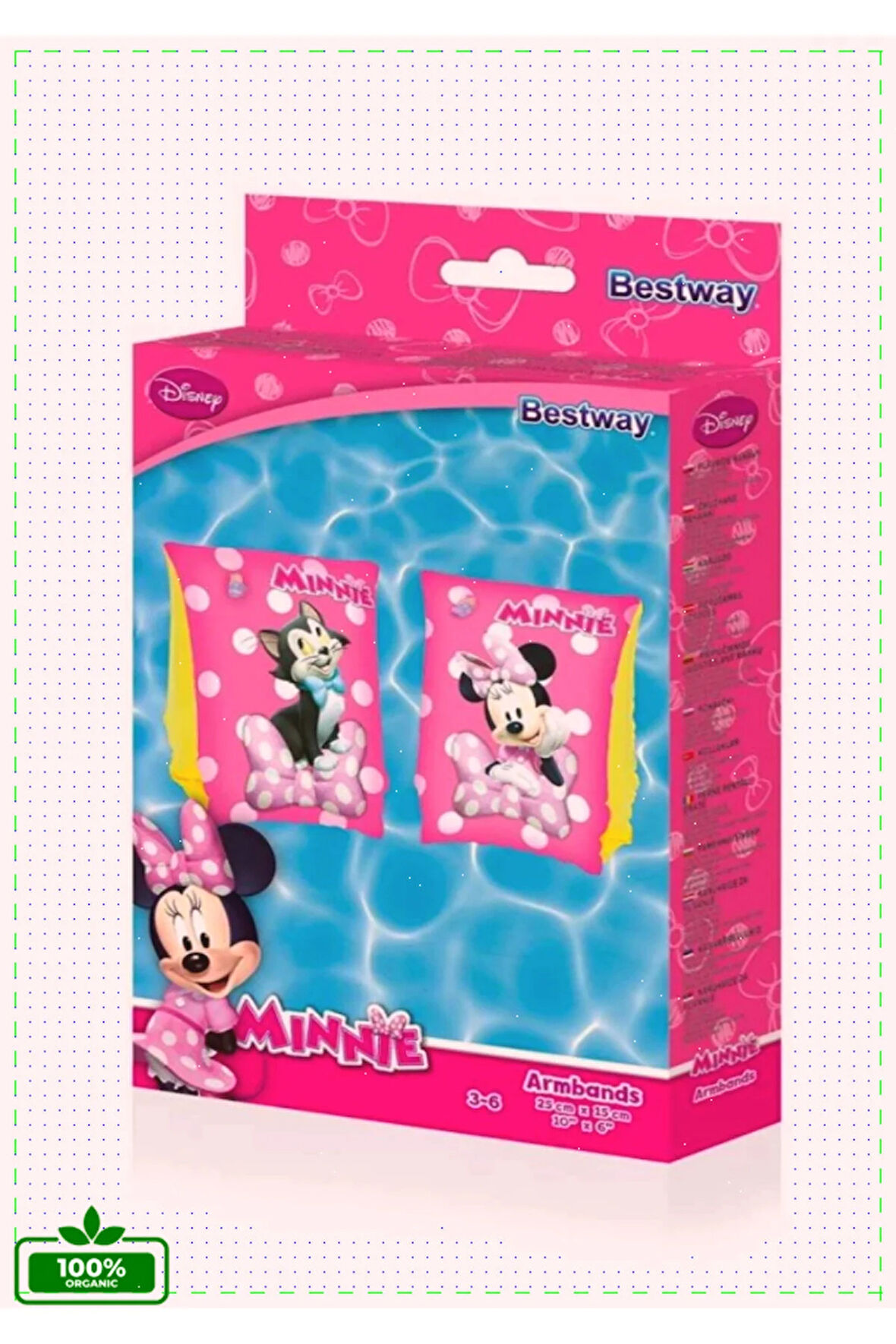 1 Adet Minnie 25cm Çocuk Kolluk Bebek Yüzme Kolluk Çocuk Yüzme Kolluk Çocuk Deniz Kolluk