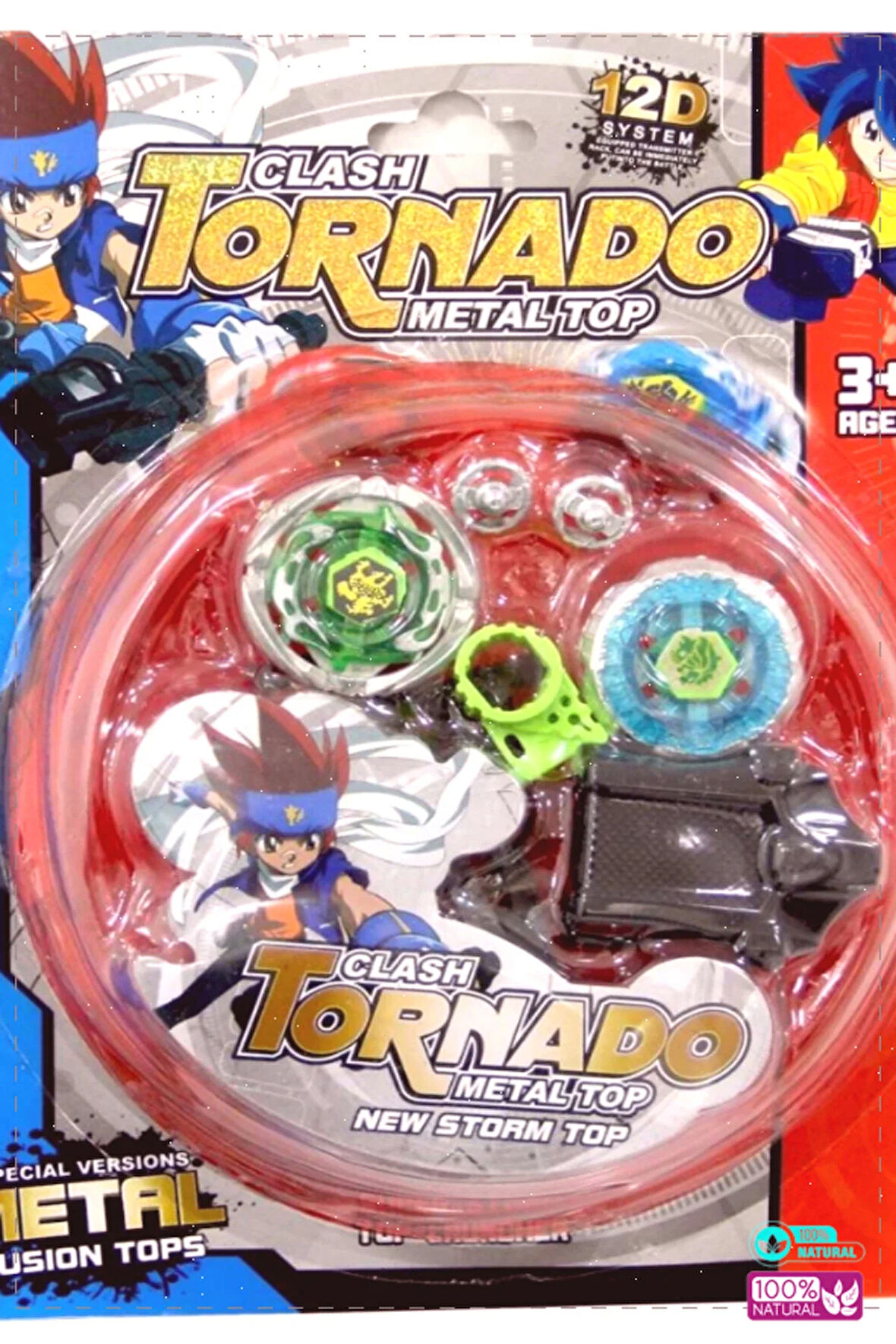 1 Adet Tornado Clash Sahalı İkili Paket Kız Erkek Cocuk Egitici Montessori Oyuncaklar Naturel