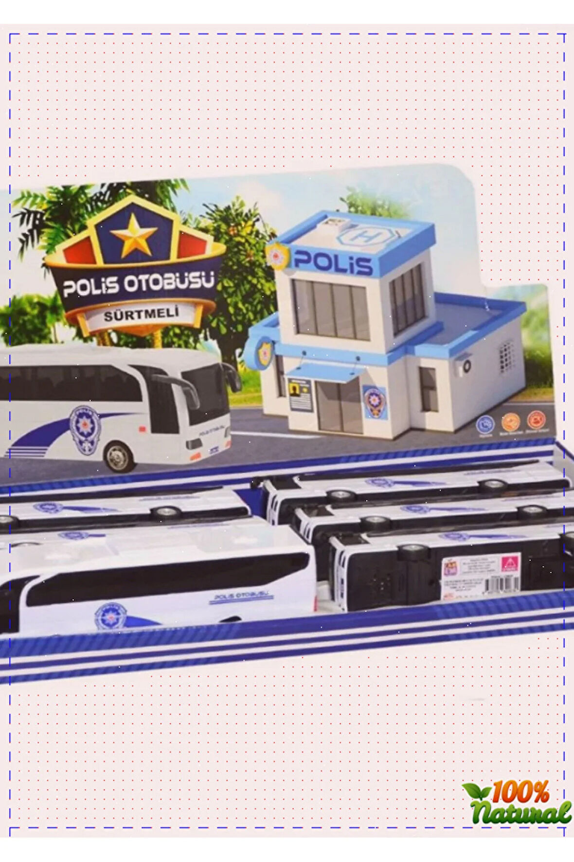 1 Adet Display Sürtmeli Polis Otobüsü Kız Oyuncakları Erkek Cocuk Egitici Montessori Oyuncaklar