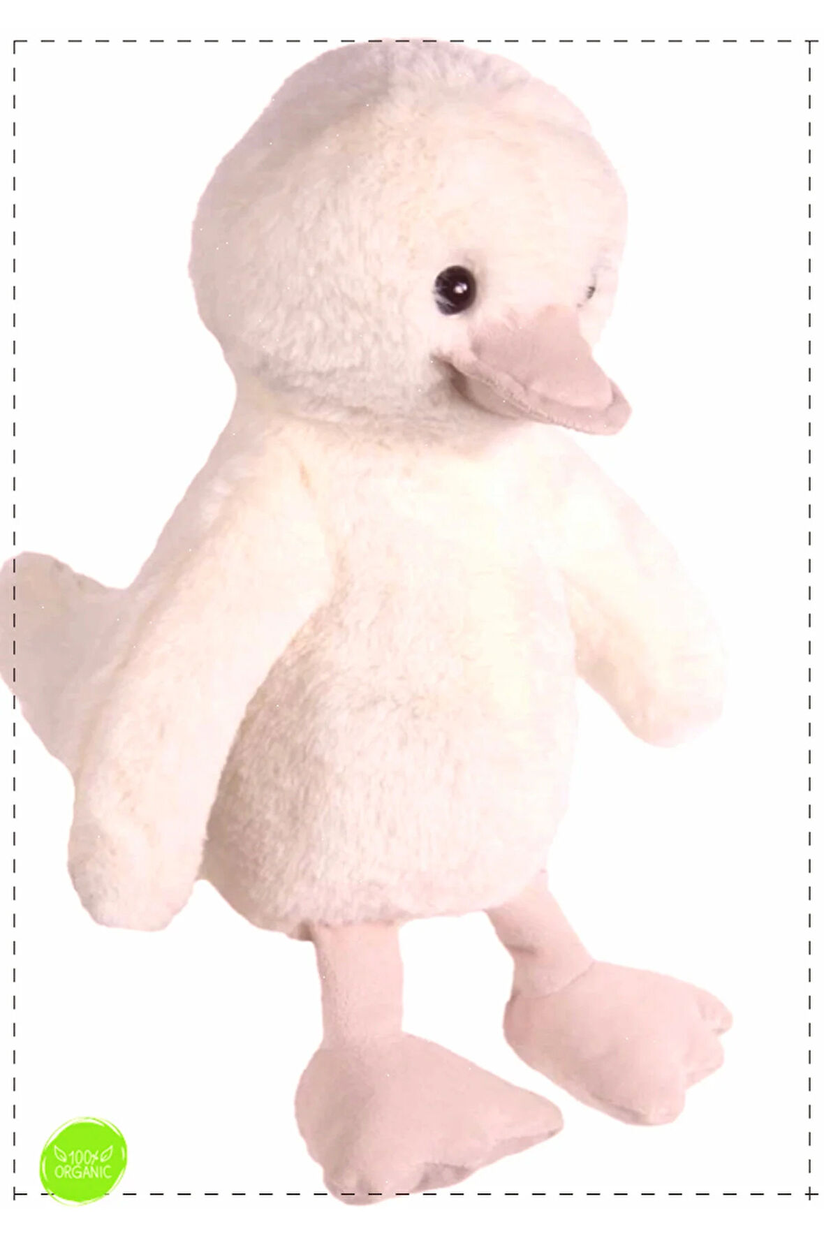 1 Adet Uyku Arkadaşı Ördek Peluş Krem 34 cm Kız Oyuncakları Erkek Cocuk Egitici Montessori Oyuncak