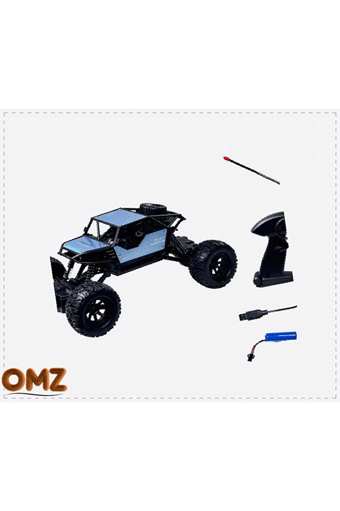 1 Adet Kumandalı Bigfood Climbing Car 1:18 - Kız Erkek Cocuk Egitici Montessori Oyuncaklar Naturel