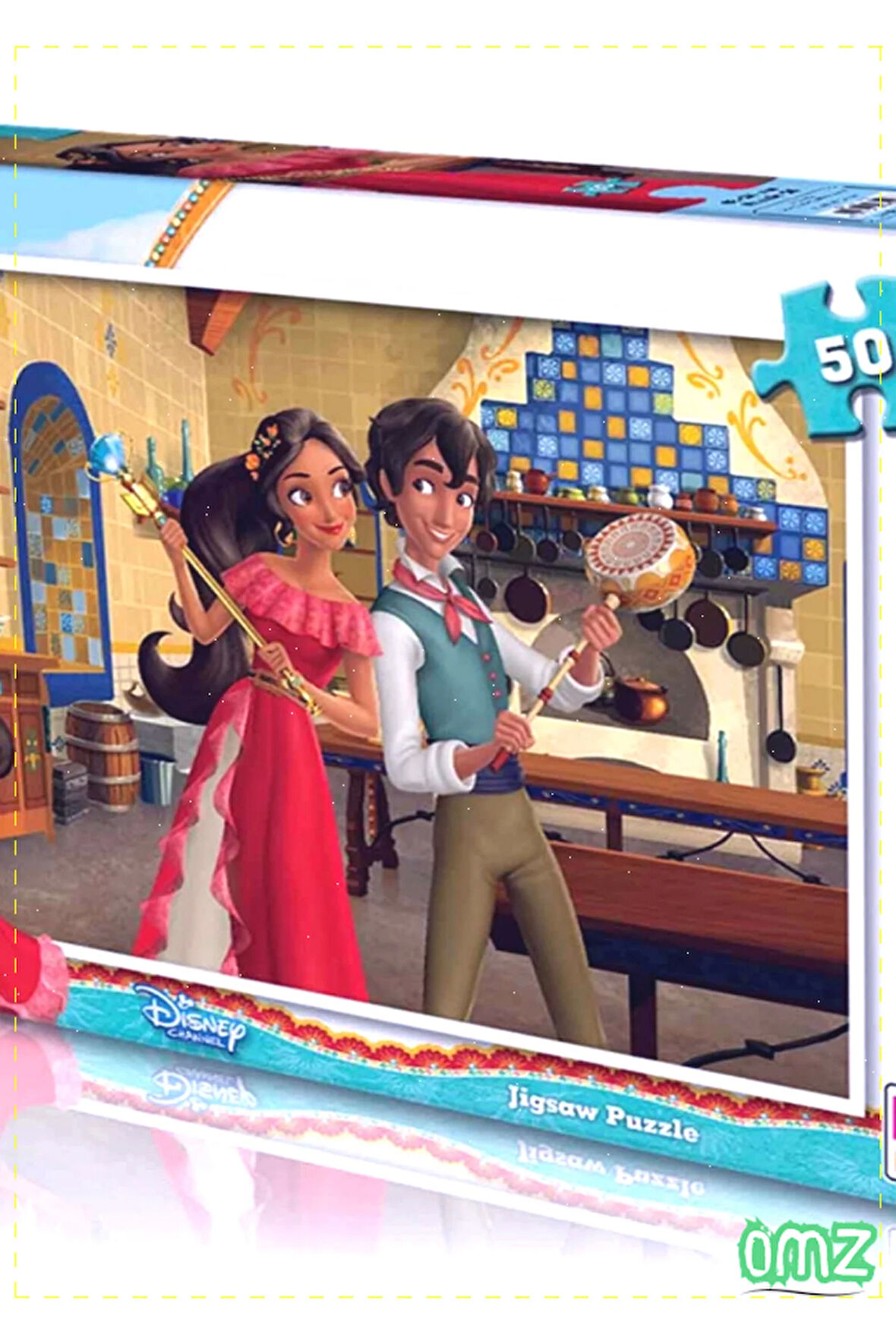1 Adet KS Elena Avalor 50 Parça Puzzle Kız Erkek Oyuncakları Cocuk Egitici Montessori Oyuncaklar