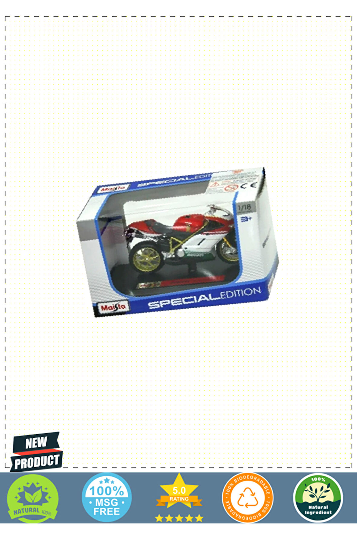 May 34007 Motorsiklet 1:18 -necotoys Kız Erkek Çocuk Oyuncakları Eğitici Oyuncaklar
