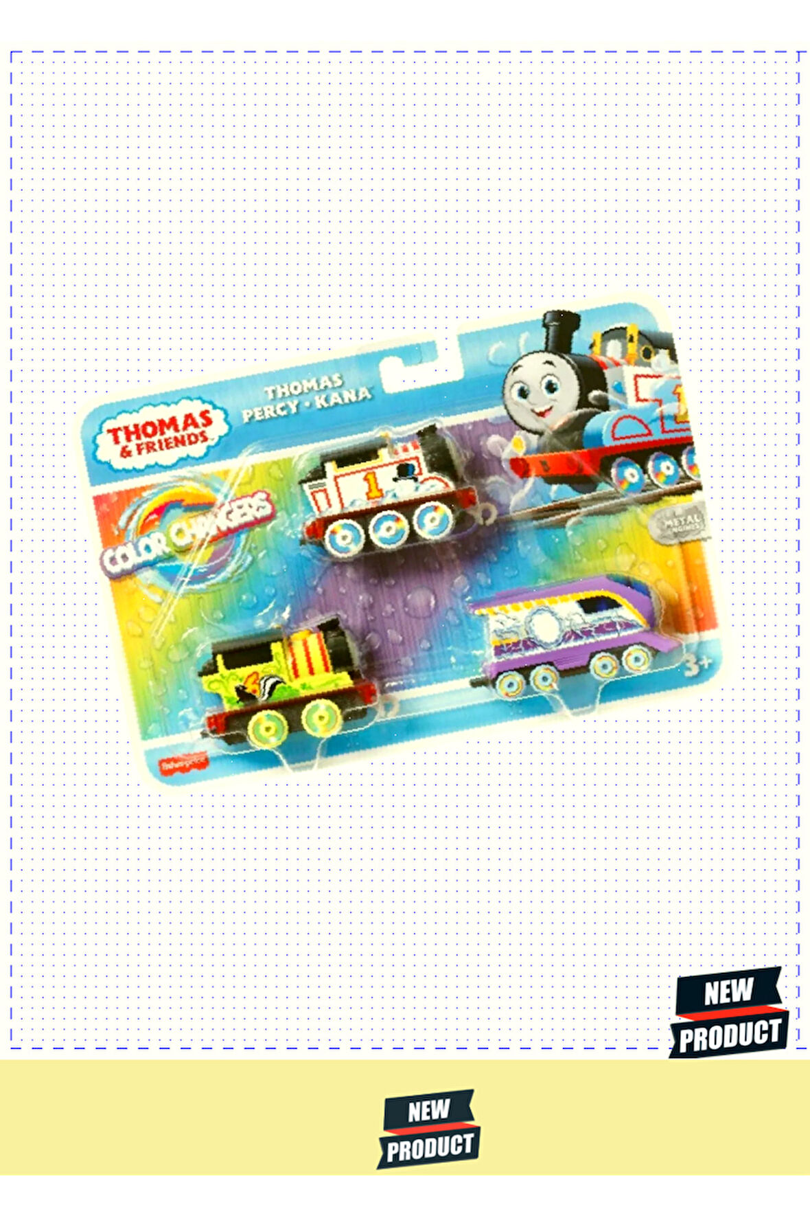 Hnp82 Thomasss Veee Arkadaşlarııı-renk Değiştiren Küçük Trenler 3lü Paket Kız Erkek Çocuk Oyu