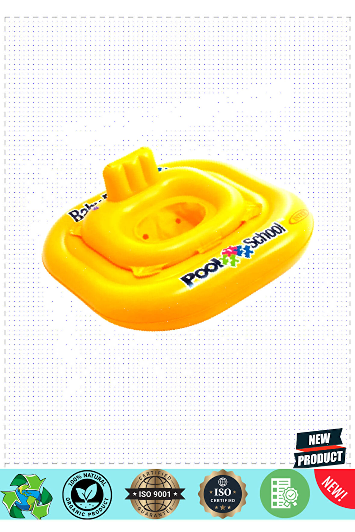 Oturaklı Kare Bebe Flotoru 79cm 56587 Kız Erkek Çocuk Oyuncakları Eğitici Oyuncaklar