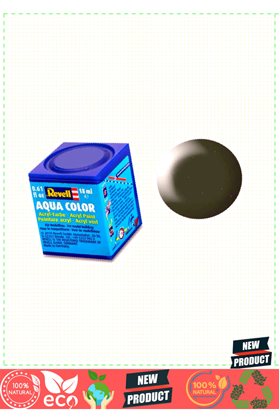 Revell 363-aqua Color Darkgreen-silk Boya-18 ml Kız Erkek Çocuk Oyuncakları Eğitici Oyuncakla