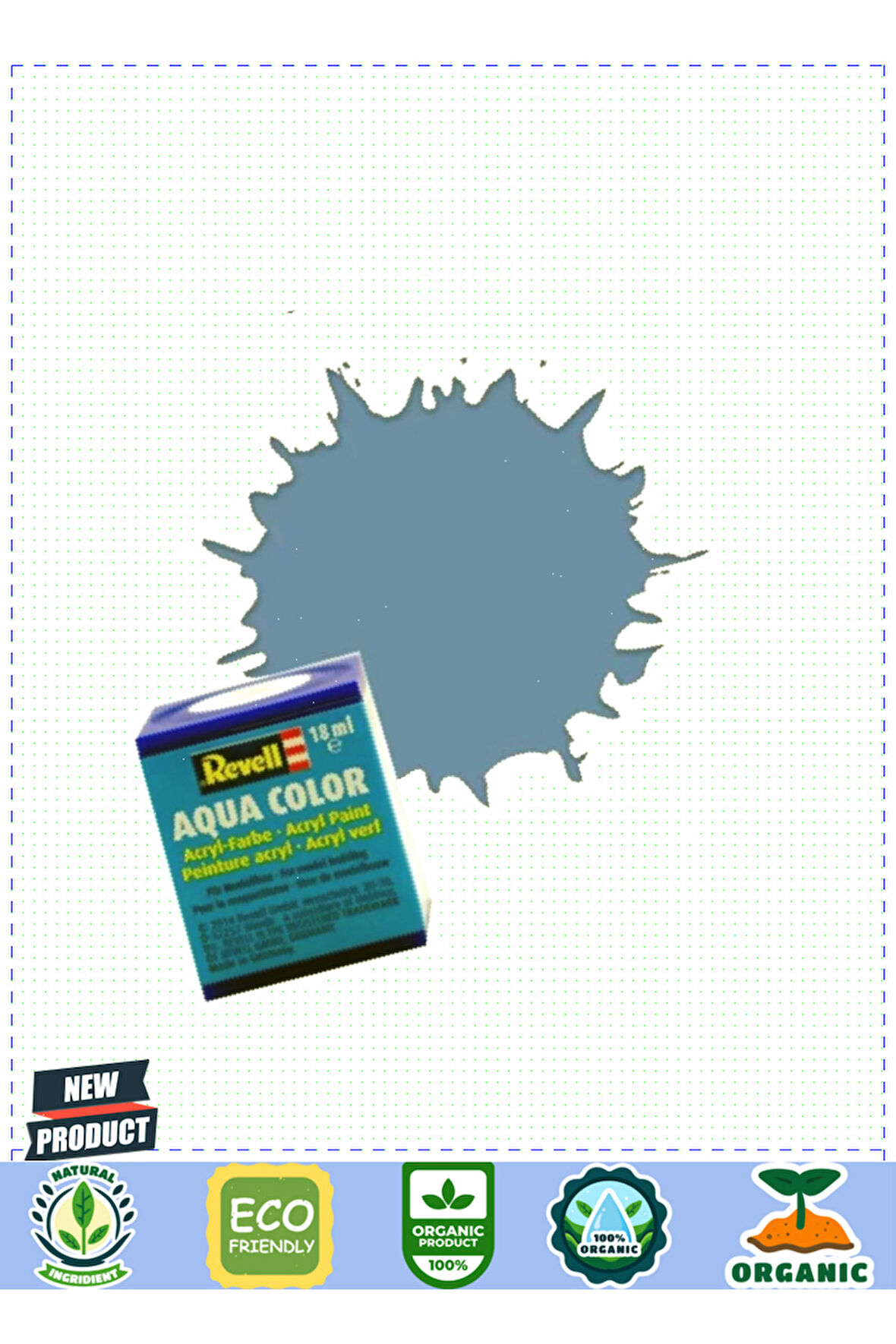 Revell 79 -aqua Colorgreyish Blue-mat Boya- 18 ml Kız Erkek Çocuk Oyuncakları Eğitici Oyuncak