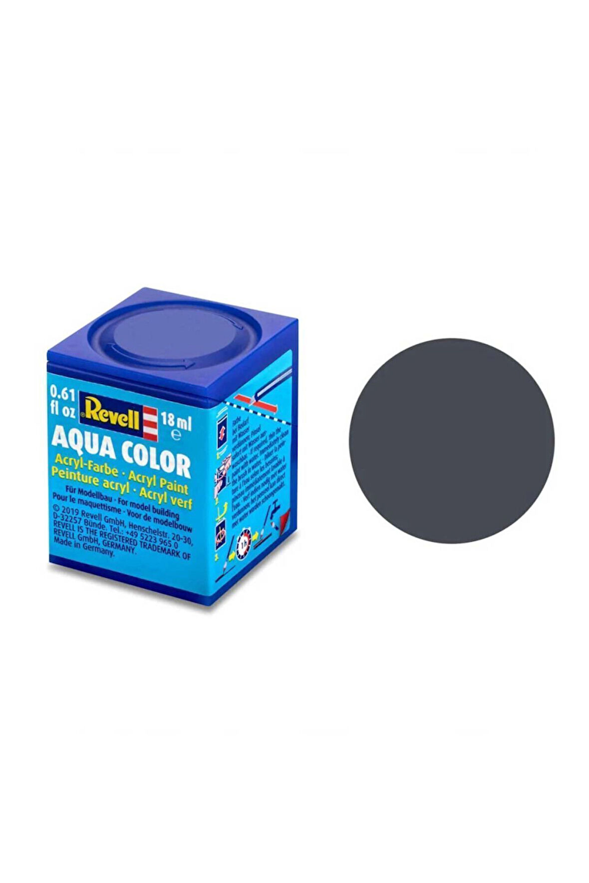 Revell 78-aqua Color Tankgrey-mat Boya-18 ml Kız Erkek Çocuk Oyuncakları Eğitici Oyuncaklar