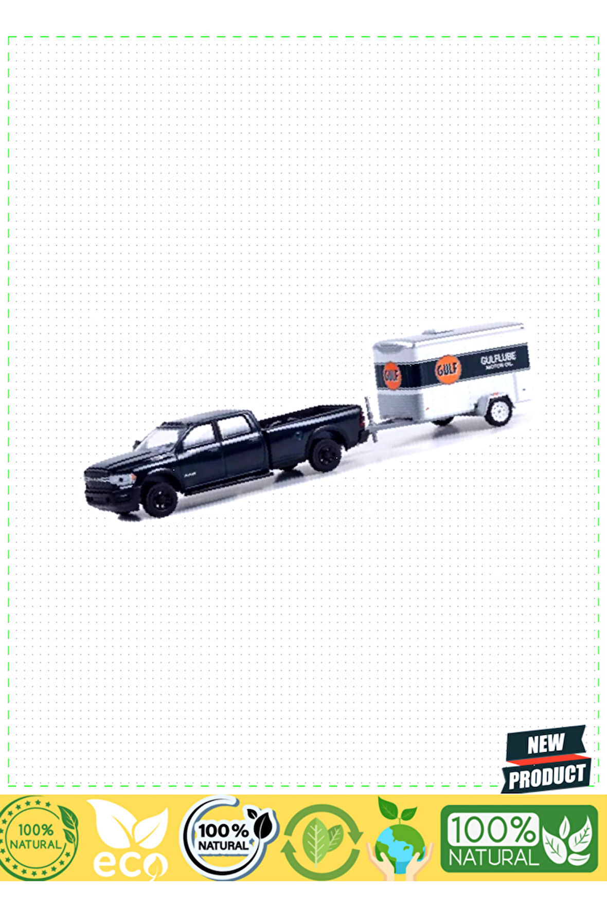 Greenlight 1/64 2023 Ram 2500 With Small Cargo Trailer Model Araba Kız Erkek Çocuk Oyuncaklar