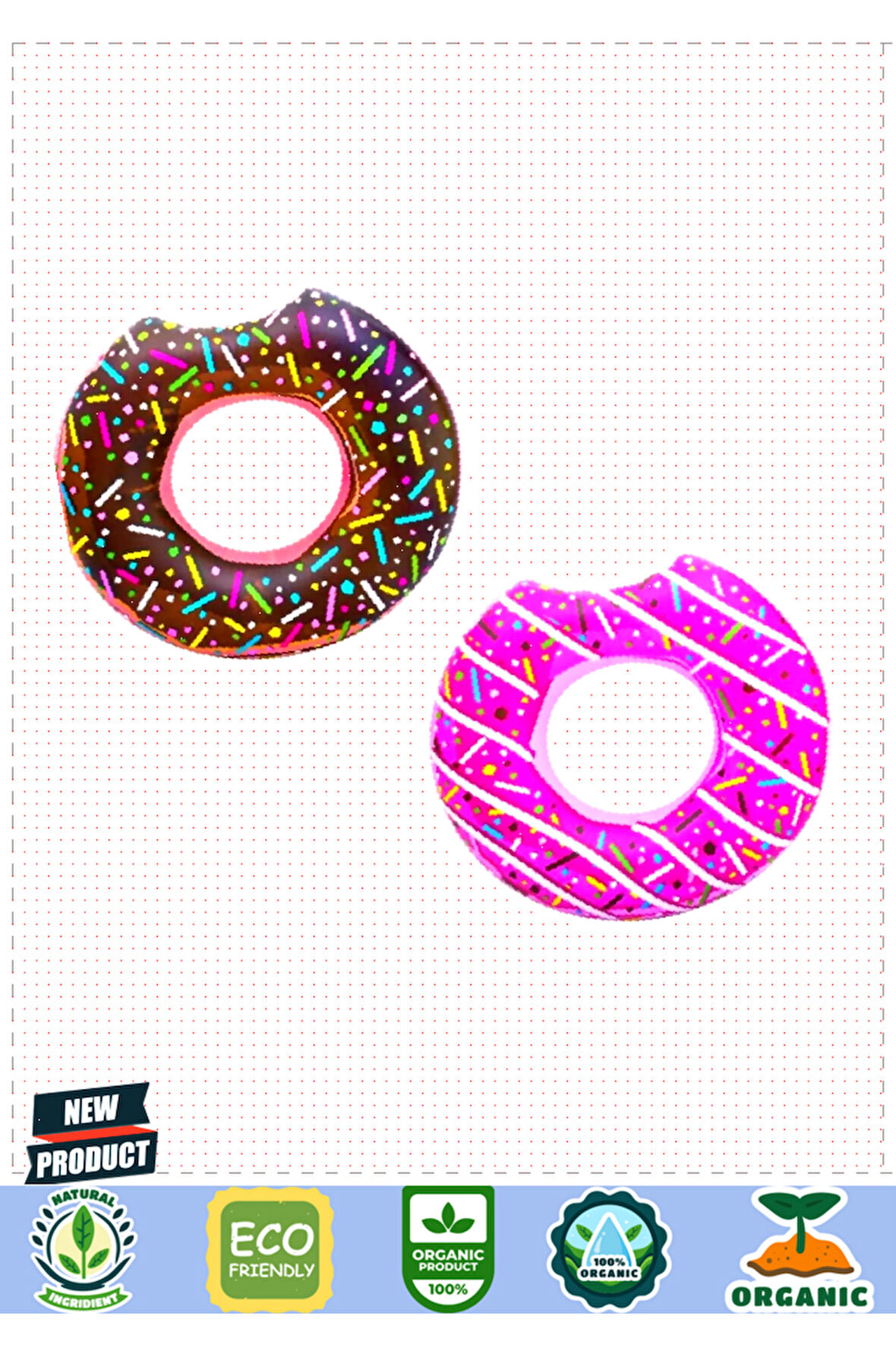 Summer Flavors Collection Donut Simit 107cm Kız Erkek Çocuk Oyuncakları Eğitici Oyuncaklar