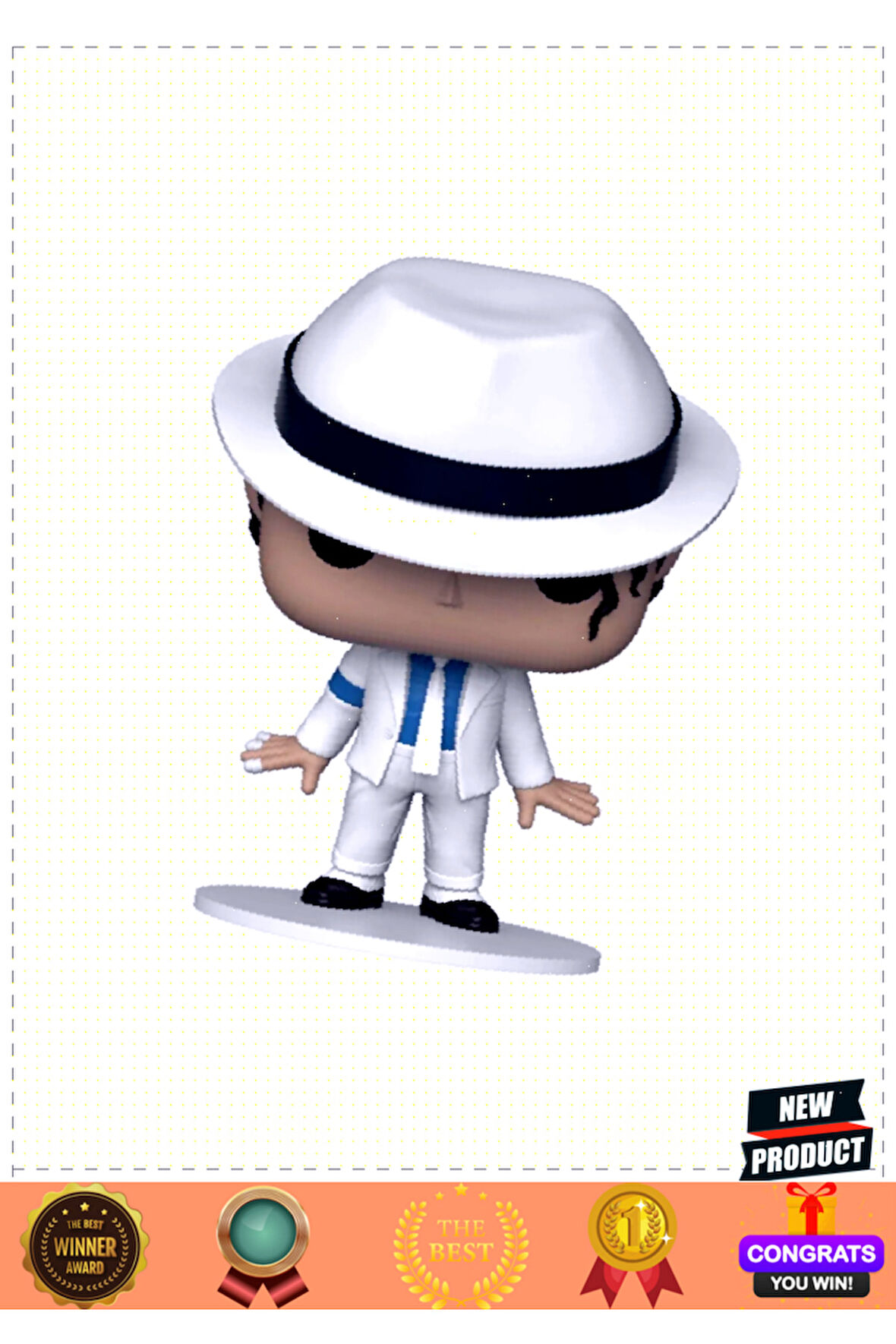 Funko Pop Figür Rocks Mj Michael Jackson (SMOOTH CRİMİNAL) Kız Erkek Çocuk Oyuncakları Eğitic