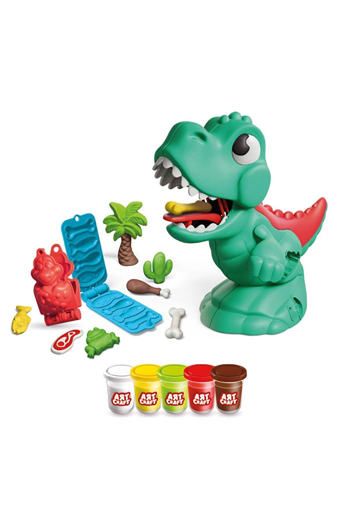 Dinozoru Besle Oyun Hamur Set 280gr Kız Erkek Çocuk Oyuncakları Eğitici Oyuncaklar