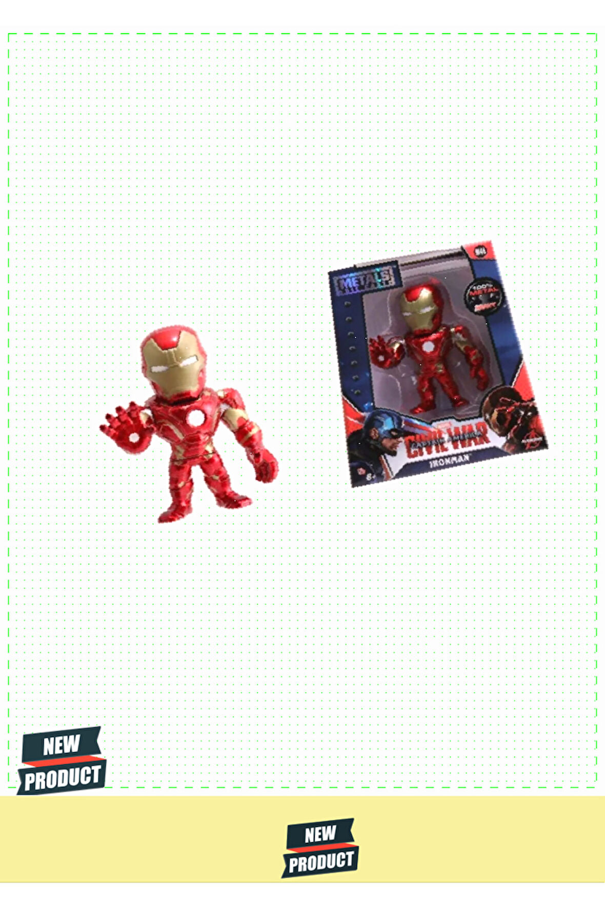 253221010 Jada, Marveling 4 Inç Ironman Figür Kız Erkek Çocuk Oyuncakları Eğitici Oyuncaklar