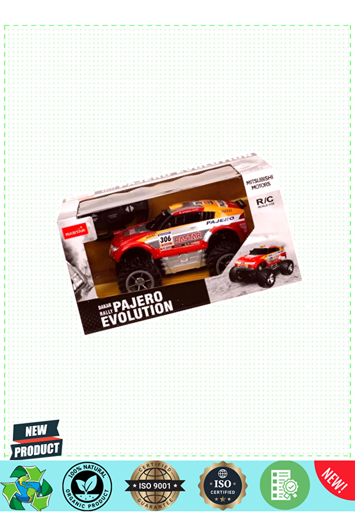1:18 Mitsubishi Pajero Evolution Uzaktan Kumandalı Araba 1 Adet Kız Erkek Çocuk Oyuncakları Eğitici