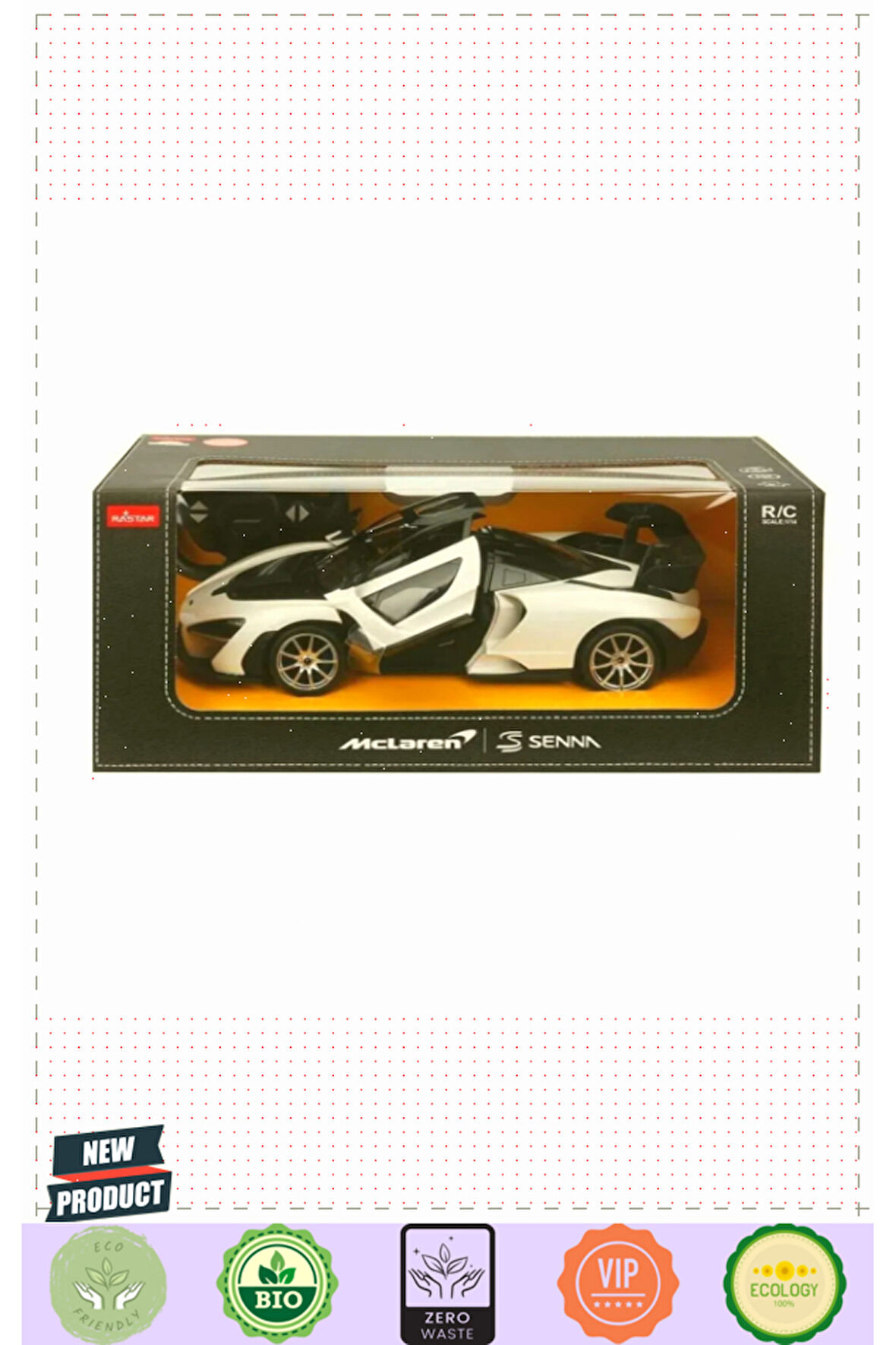96600 1:14 Mclaren Senna Işıklı Uzaktan Kumandalı Araba 32cm Kız Erkek Çocuk Oyuncakları Eğit