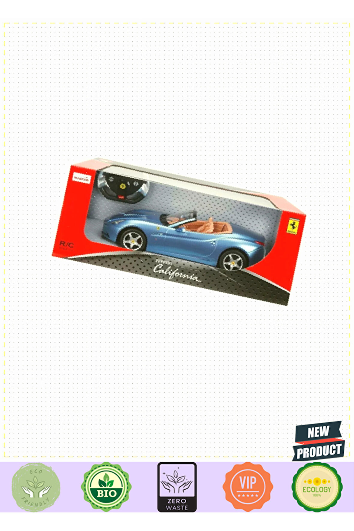 47200 1:12 Ferrari California Uzaktan Kumandalı Işıklı Araba Kız Erkek Çocuk Oyuncakları Eğit