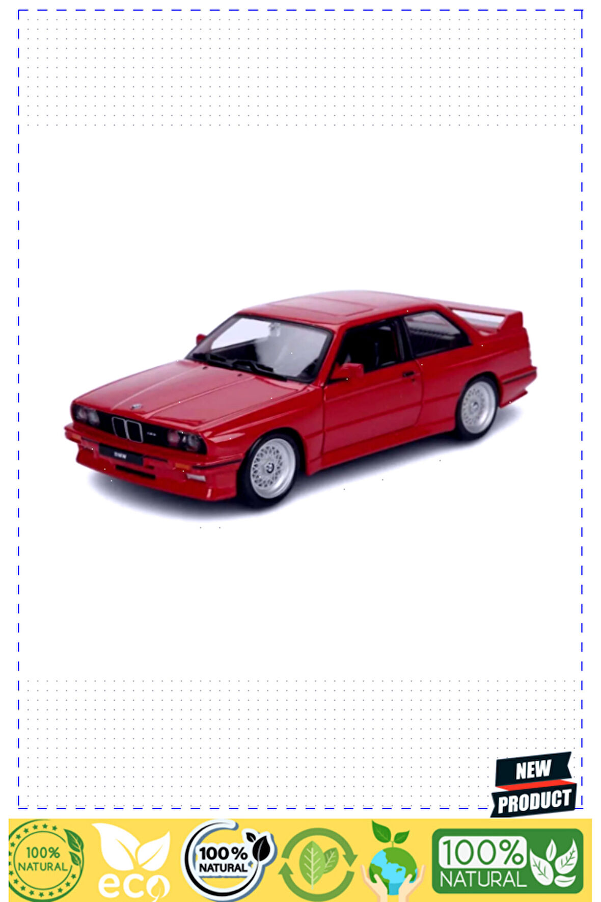 Bburagoo 1:24 Bmw M3 1988 Model Araba Kız Erkek Çocuk Oyuncakları Eğitici Oyuncaklar