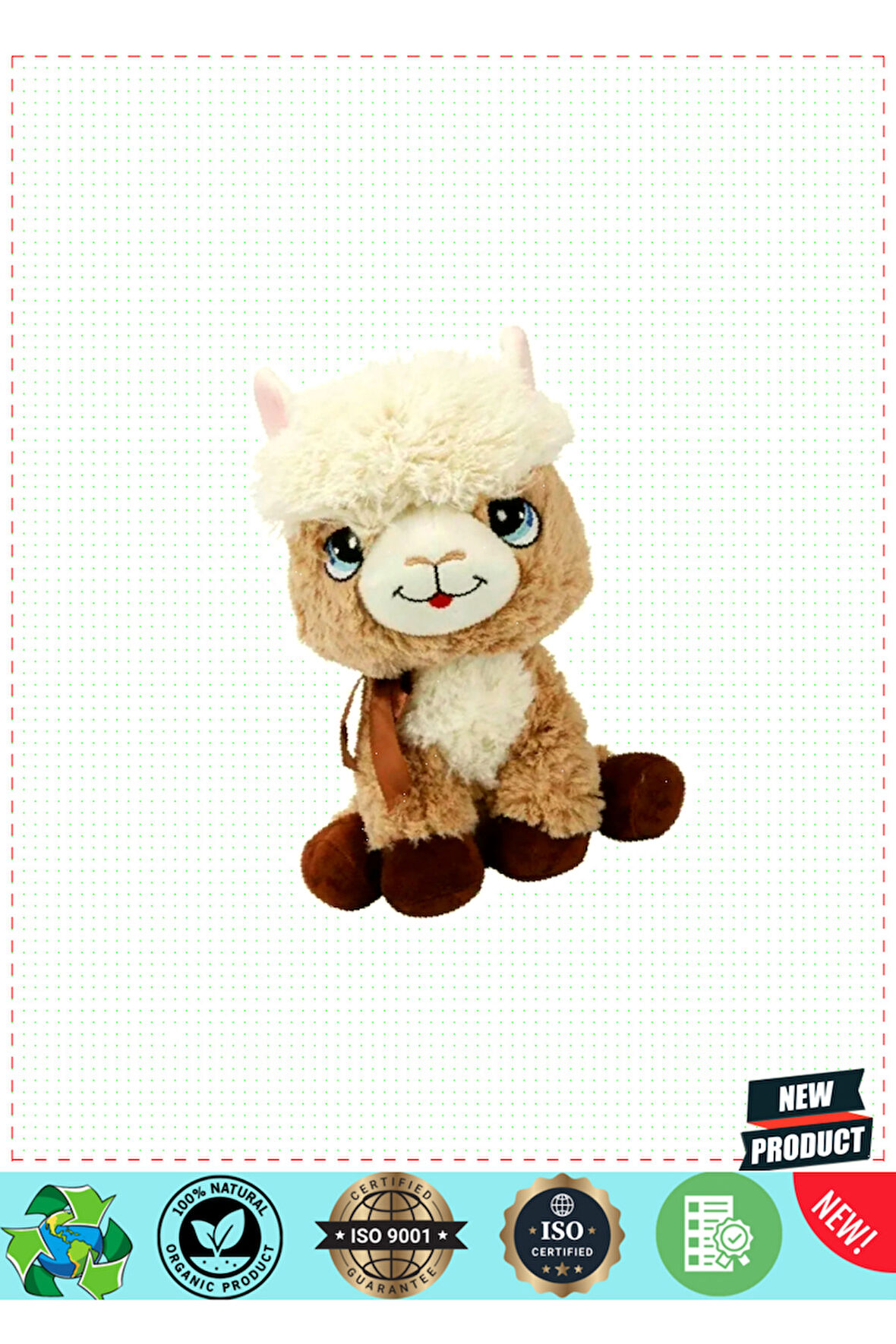 3188 Peluş Lama 35cm Kız Erkek Çocuk Oyuncakları Eğitici Oyuncaklar