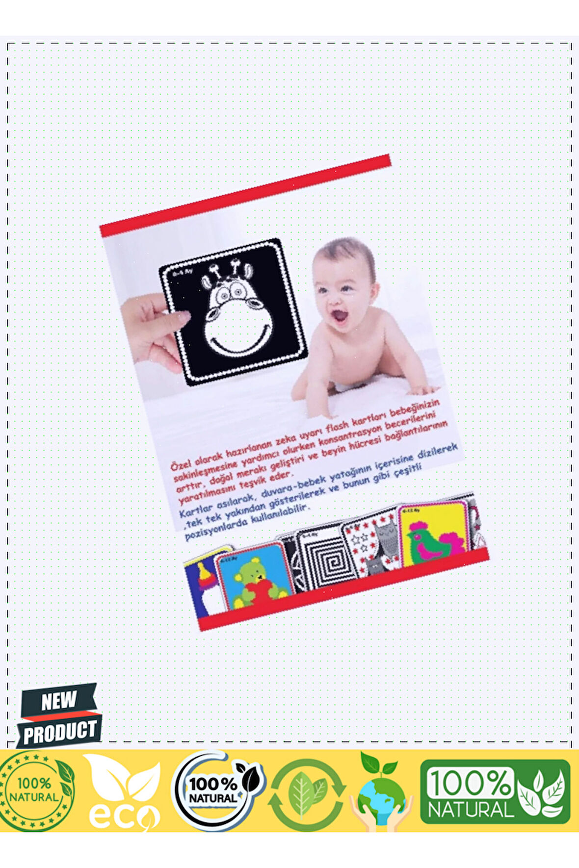 1369 Flash Cards Bebeğimin Ilk Zeka Kartları -dıytoy Kız Erkek Çocuk Oyuncakları Eğitici Oyun